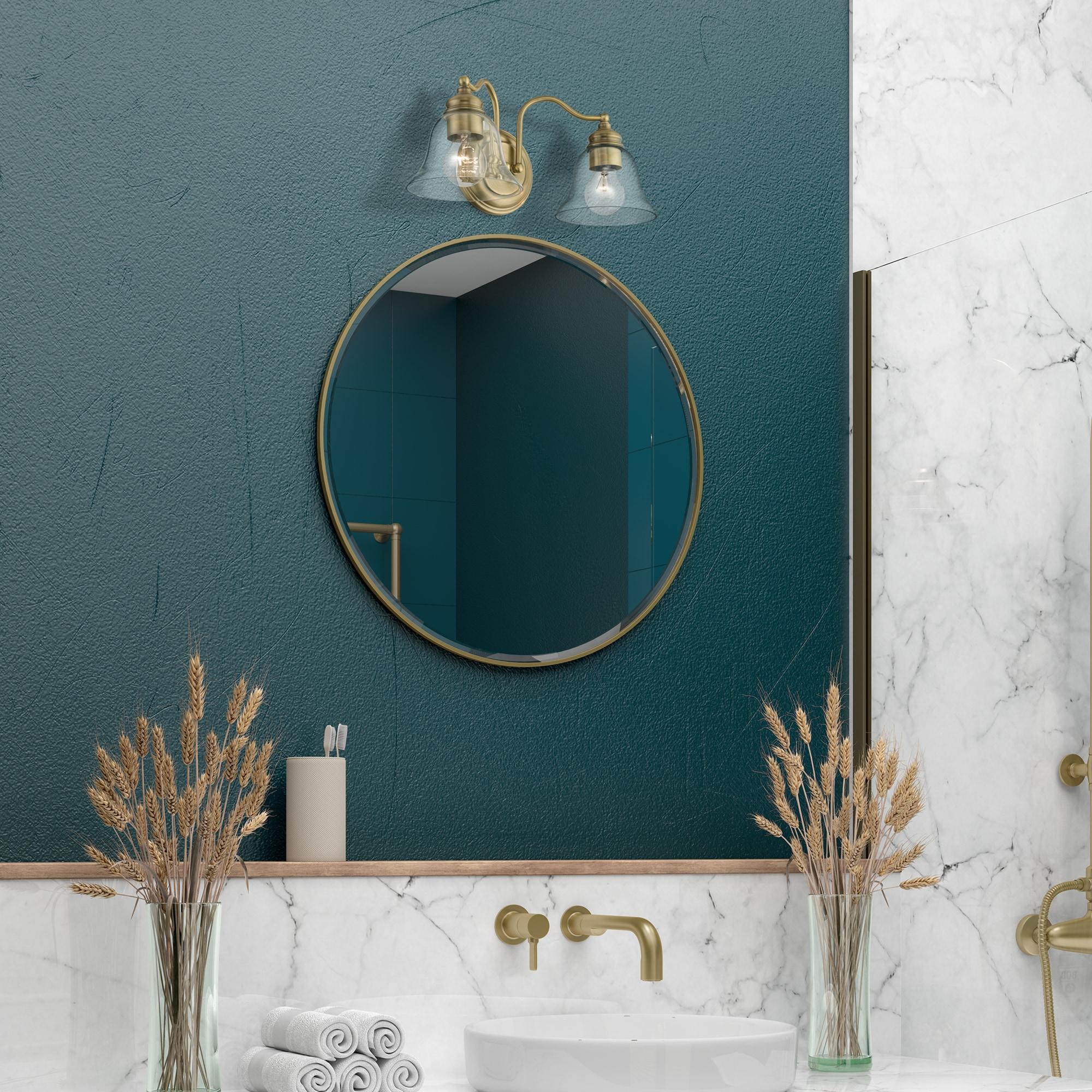 Livex Lighting Moreland 2 - Light Vanity in  Antique Brass
