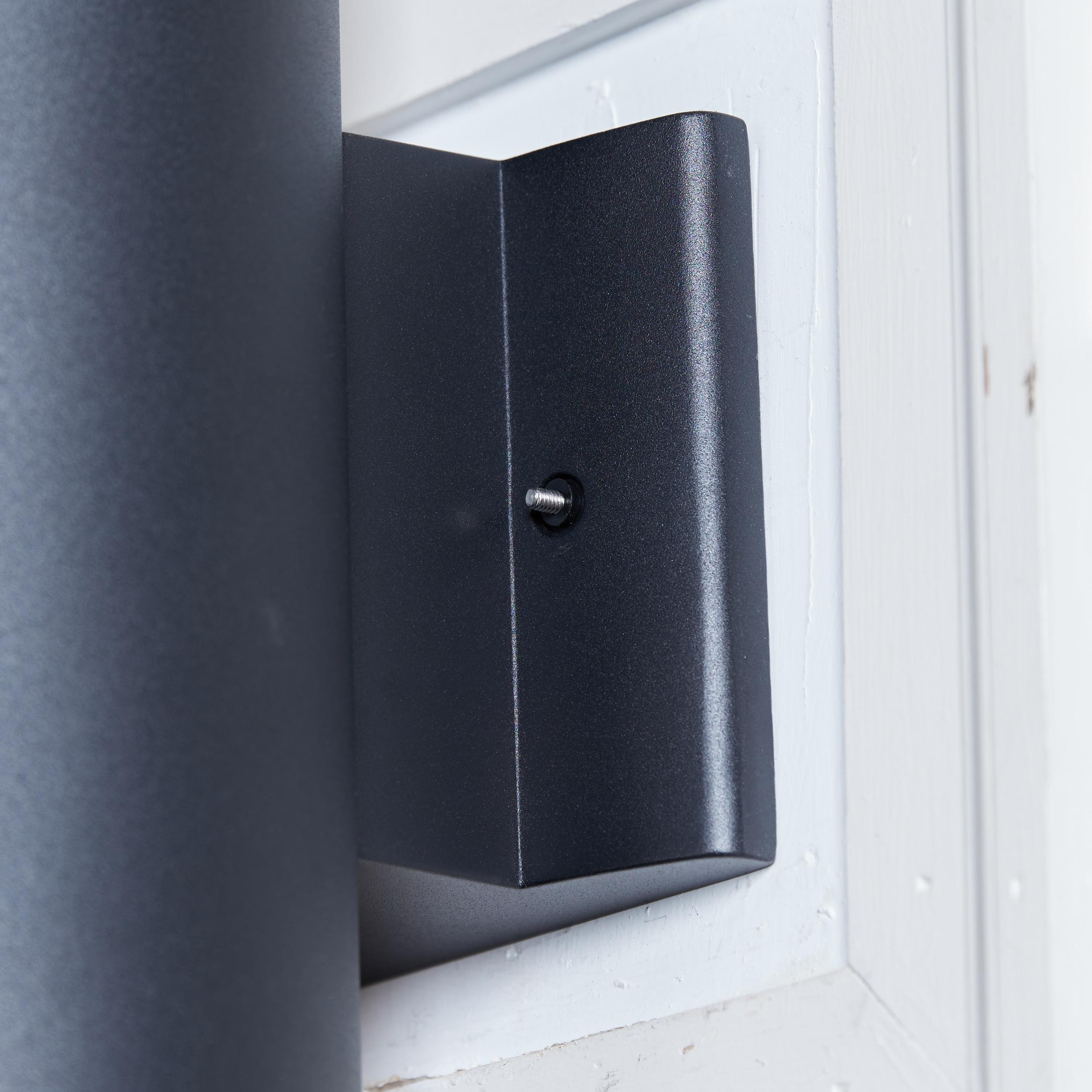 Kichler 12" 1 Light Integrated LED Textured Black Cylinder Outdoor Wall Sconce