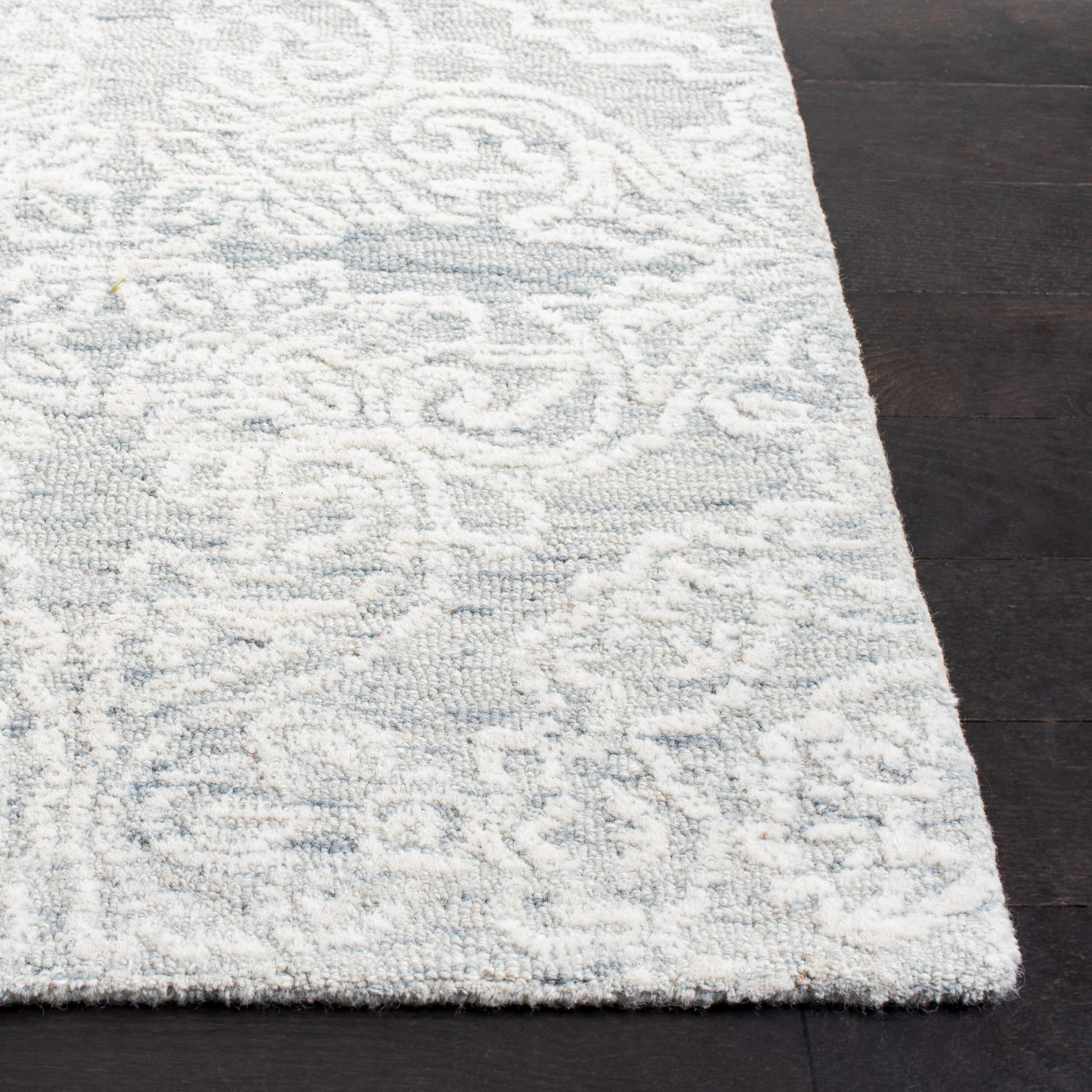 Metro MET997 Hand Tufted Runner Rug - Light Gray/Ivory - 2'3"x8' - Safavieh.