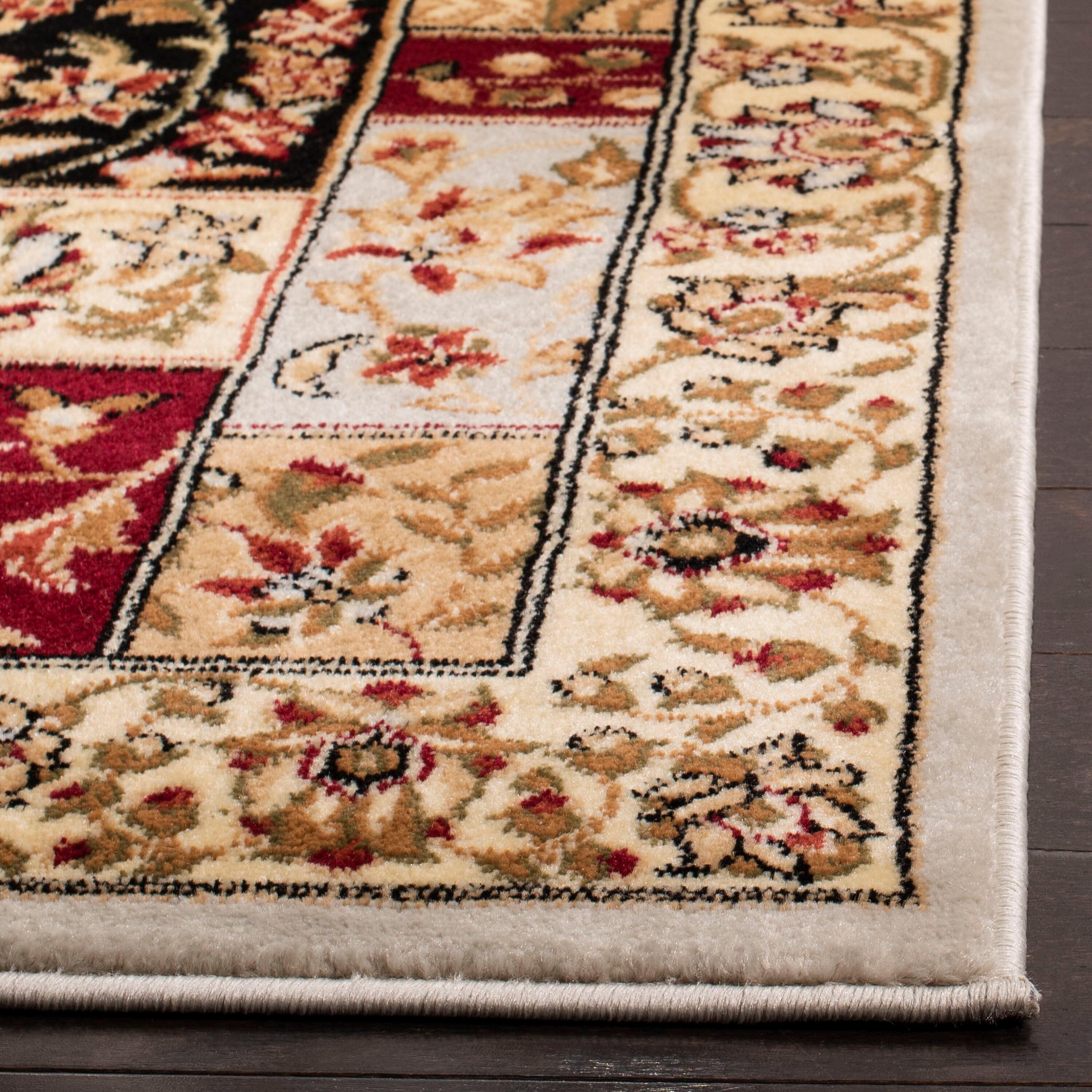 Lyndhurst LNH318 Power Loomed Area Rug Grey / Multi 4' X 6' - Safavieh.