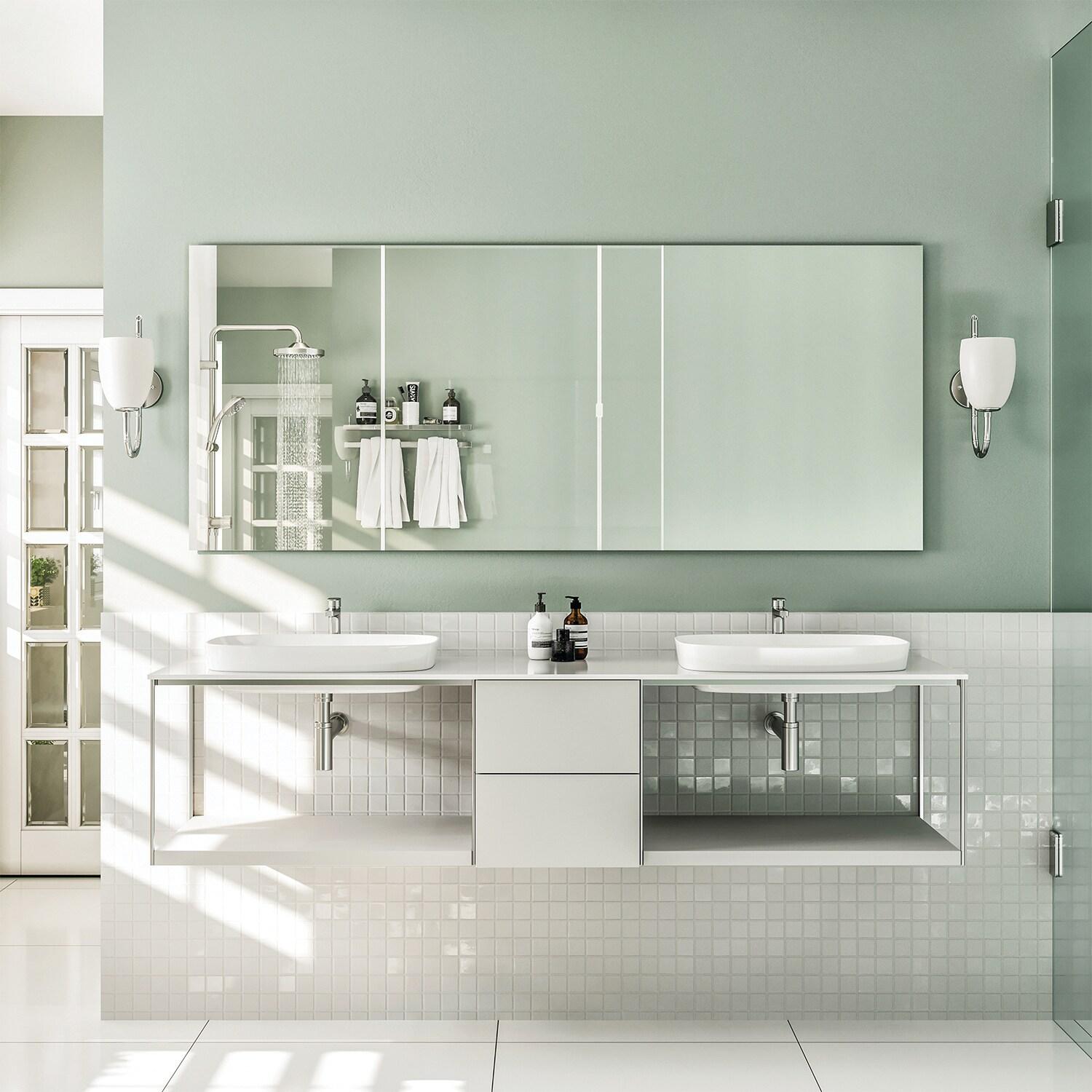 Eviva Sleek 60" Frameless Bathroom Mirror