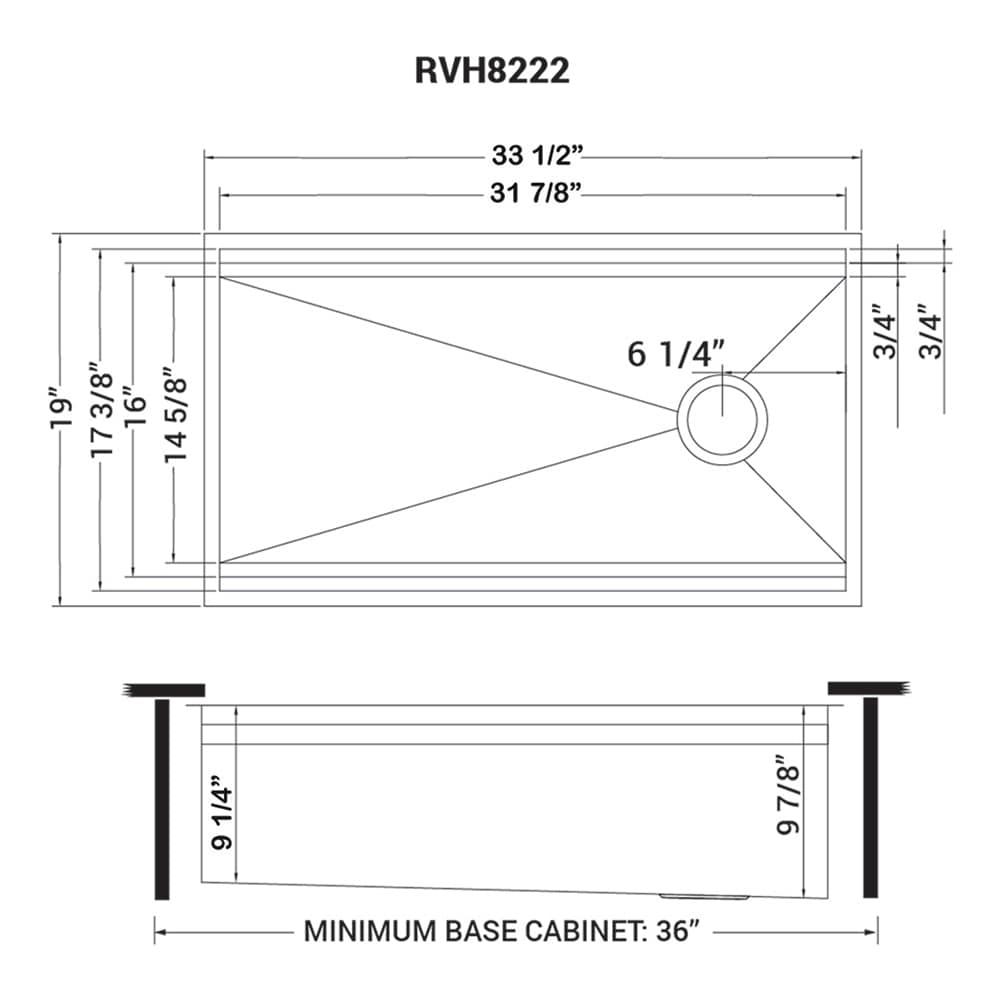 Ruvati 33-inch Workstation Two-Tiered Ledge Kitchen Sink Undermount 16 Gauge Stainless Steel