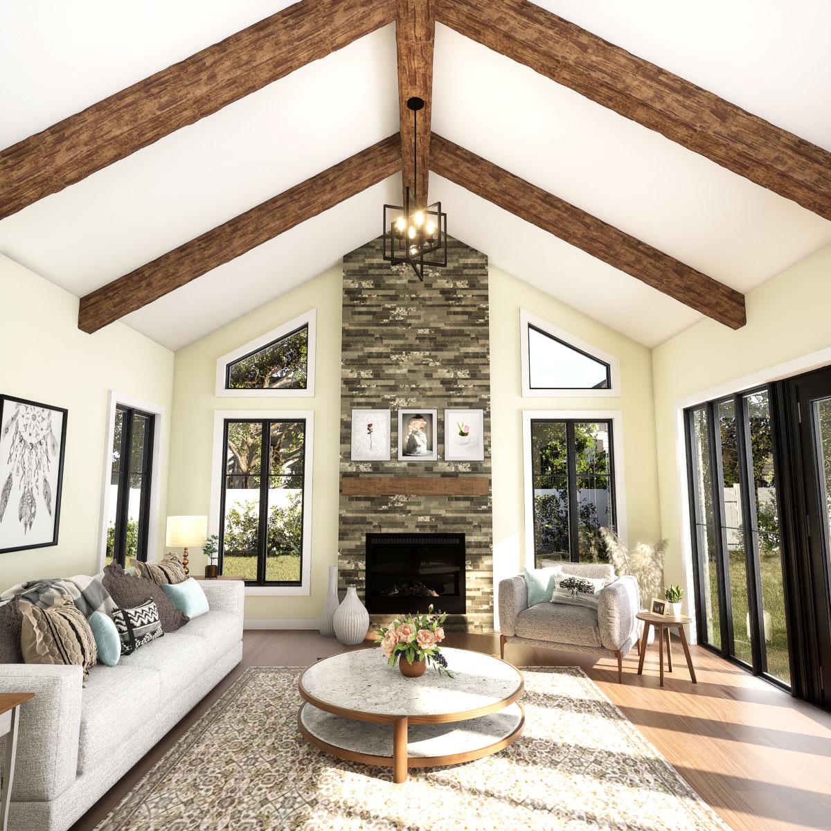 Ekena Millwork Salvaged Timber HeritageTimber Faux Wood 3-Sided Ceiling Beam (U-Beam)