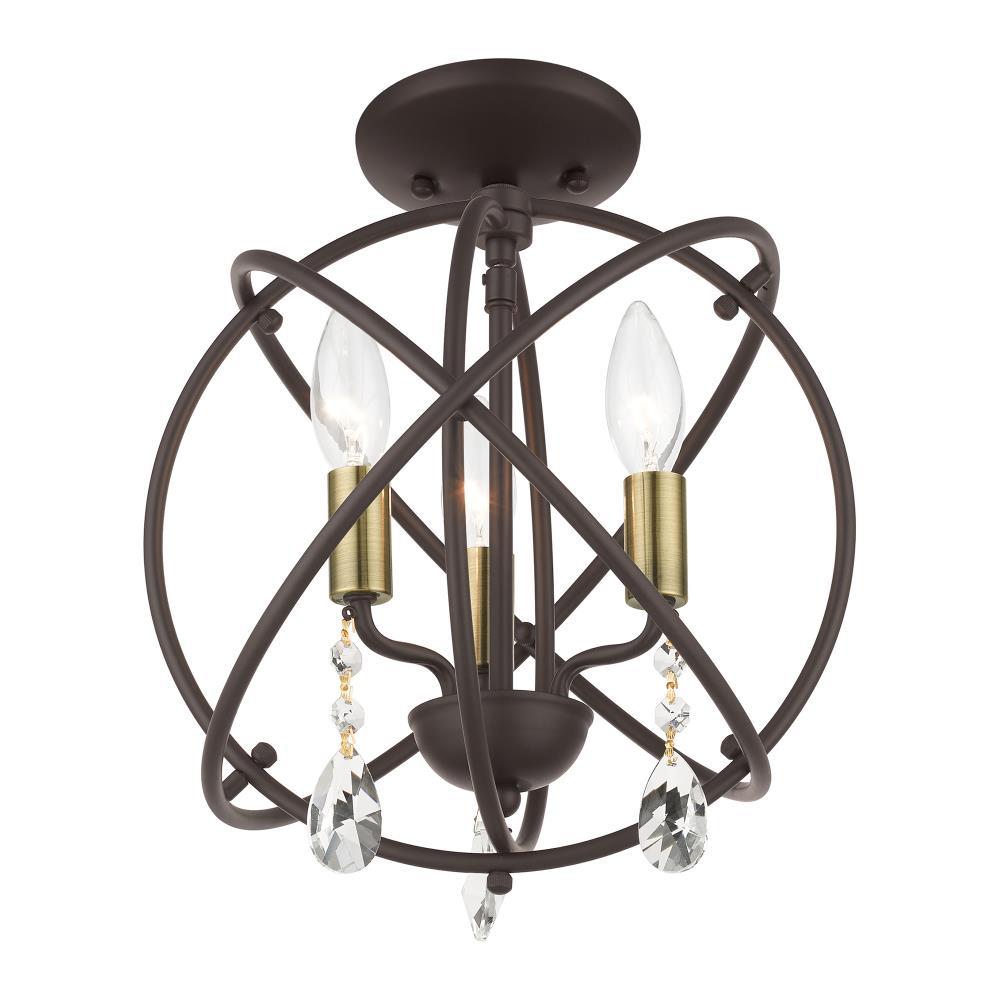 Livex Lighting Aria 3 - Light Chandelier in  Bronze