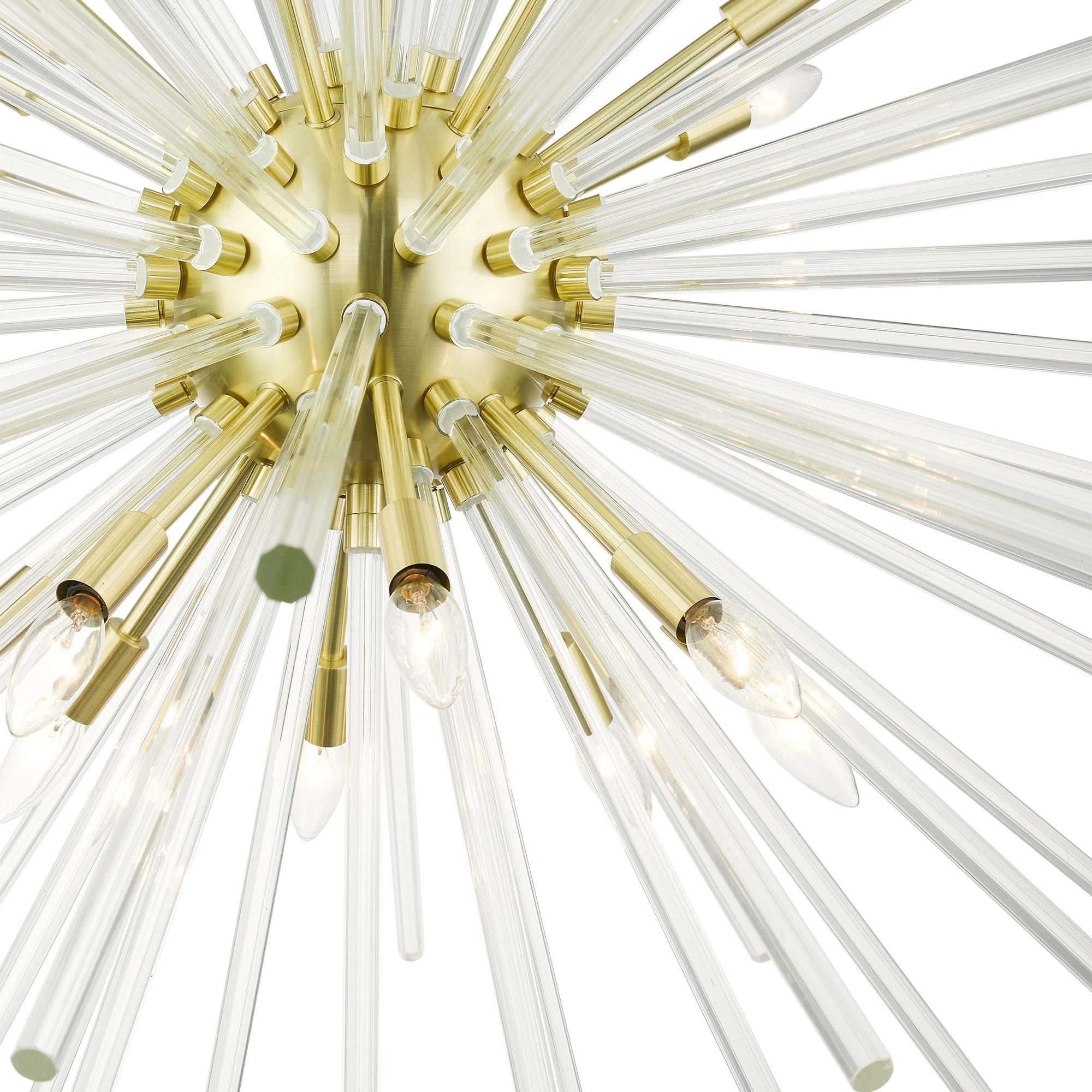 Livex Lighting Utopia 16 - Light Chandelier in  Satin Brass