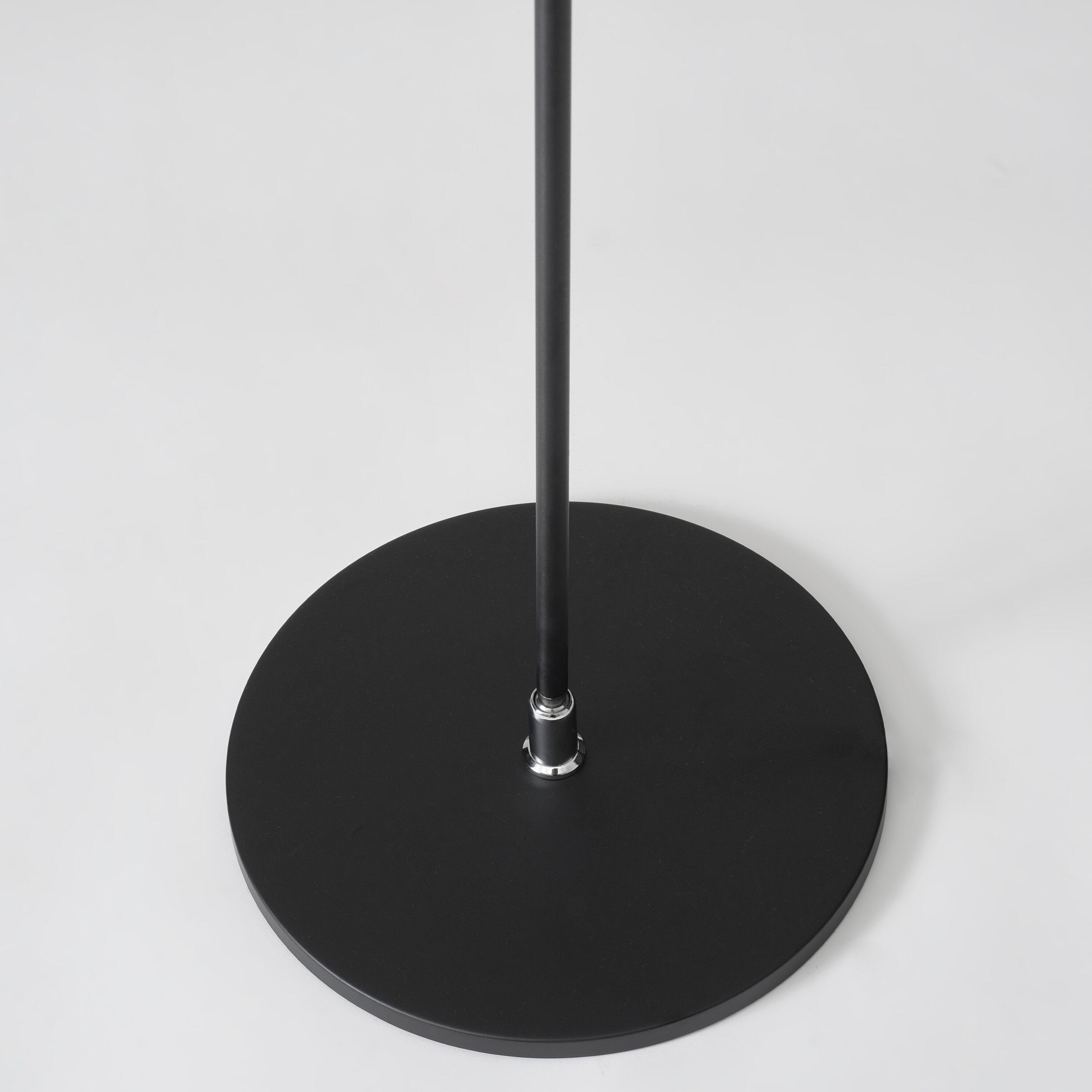 Libra 54.5" Modern Industrial LED Floor Lamp with Rotating Base and 3-Way Dimming