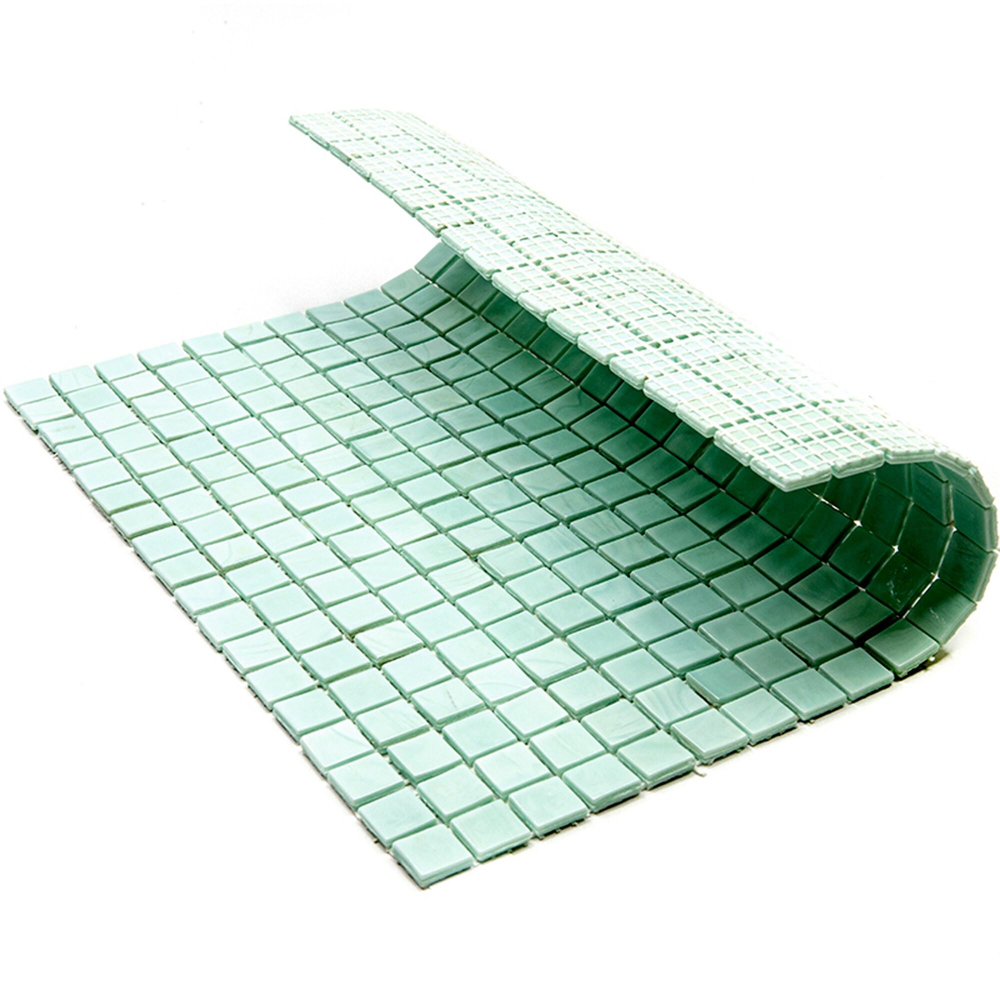 Skosh 0.6" x 0.6" Glass Grid Mosaic Wall & Floor Tile