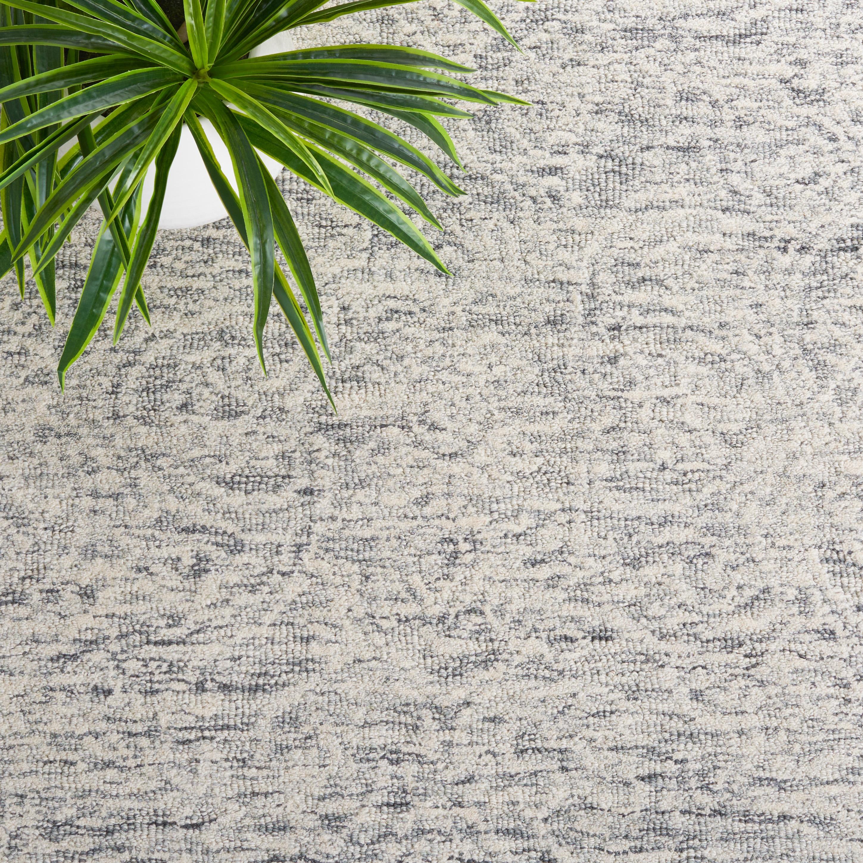 Metro MET998 Hand Tufted Indoor Area Rug - Dark Grey/Ivory - 4'x6' - Safavieh