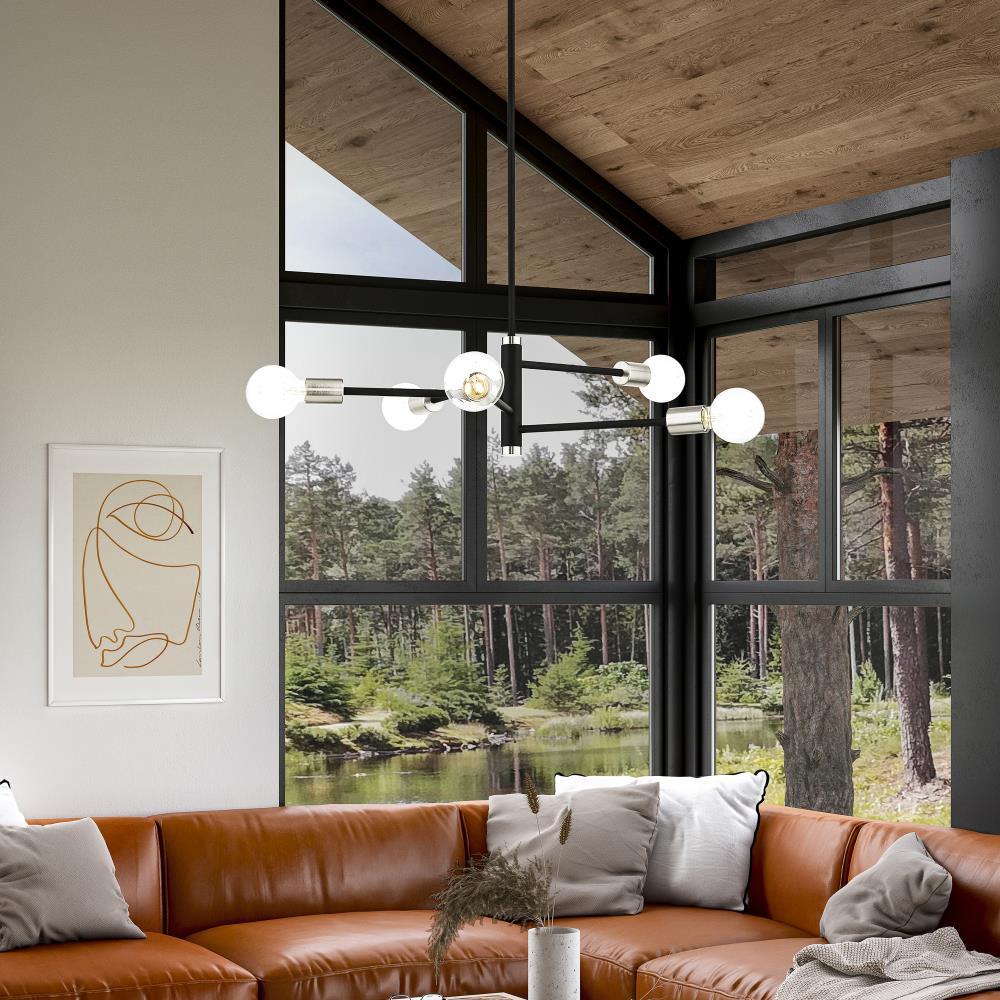 Livex Lighting Bannister 5 - Light Chandelier in  Black