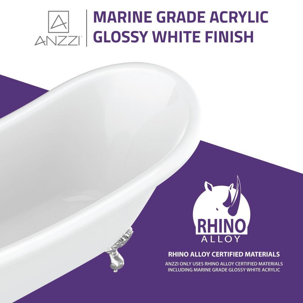 Belissima Series 69.29'' x 28.35'' Freestanding Soaking Acrylic Bathtub