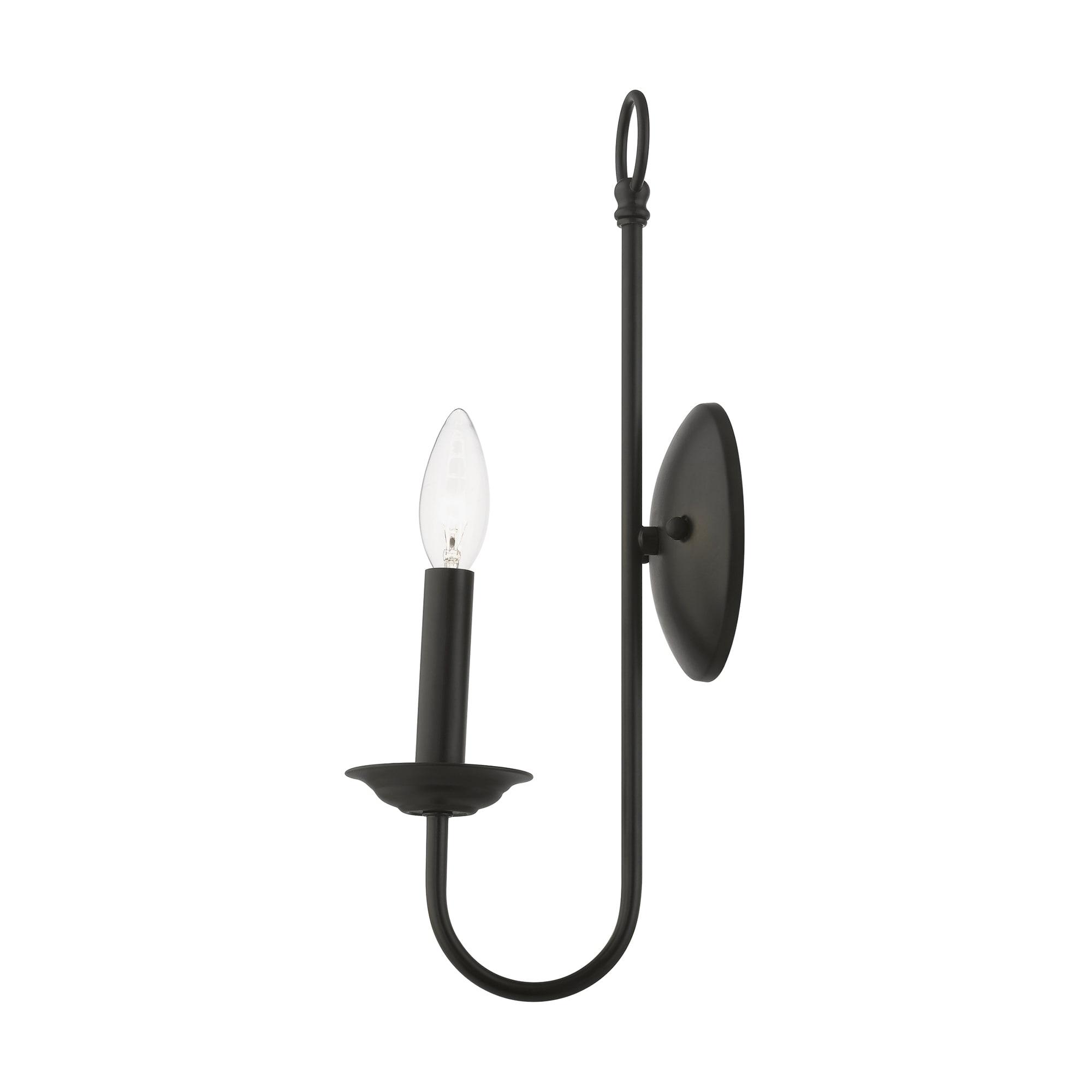 Livex Lighting Estate 1 - Light Wall Light in  Black