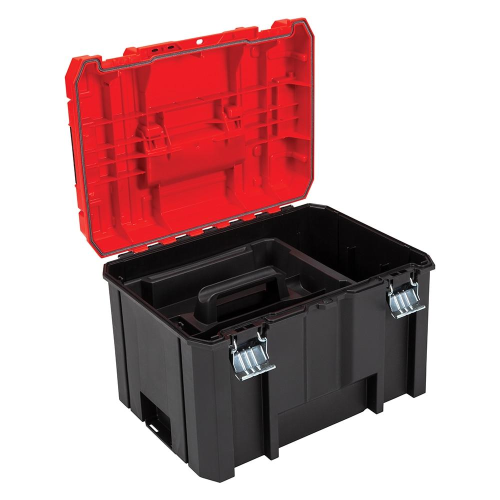 CRAFTSMAN Versastack System 17-in Red Plastic Lockable Tool Box