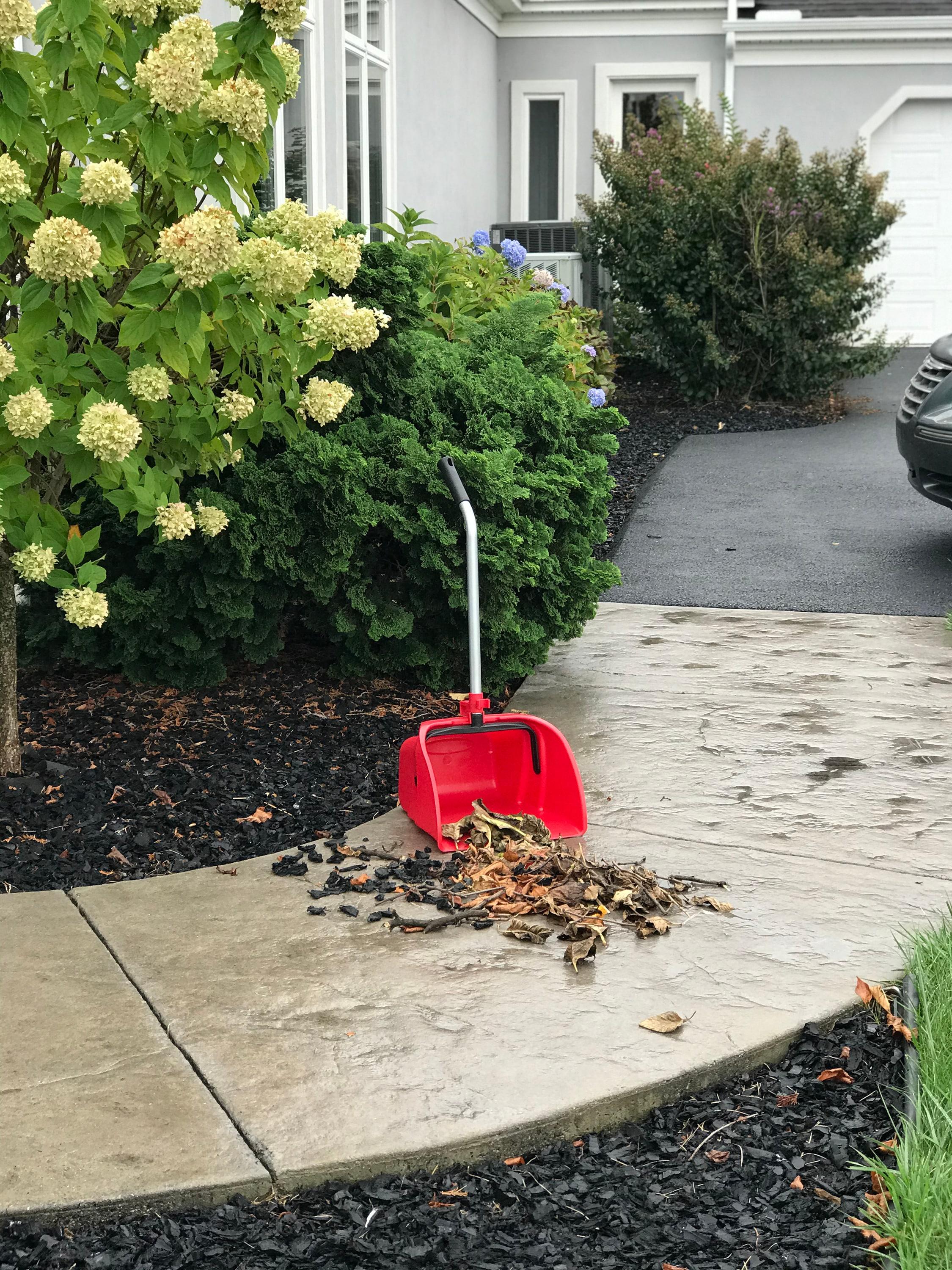Laitner Brush Company 12" Jumbo Lobby Dustpan with Long Handle