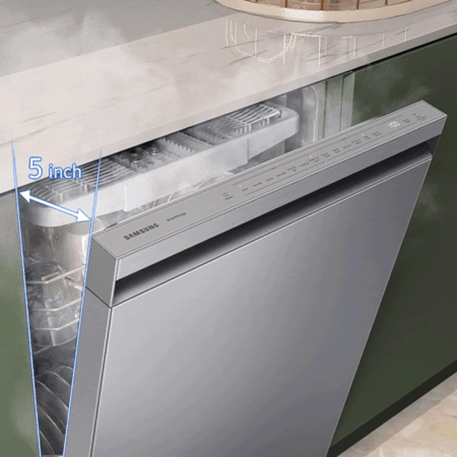 Samsung 24" 46 dBA ENERGY STAR Certified Smart Built-in Top Control Dishwasher with Adjustable Rack