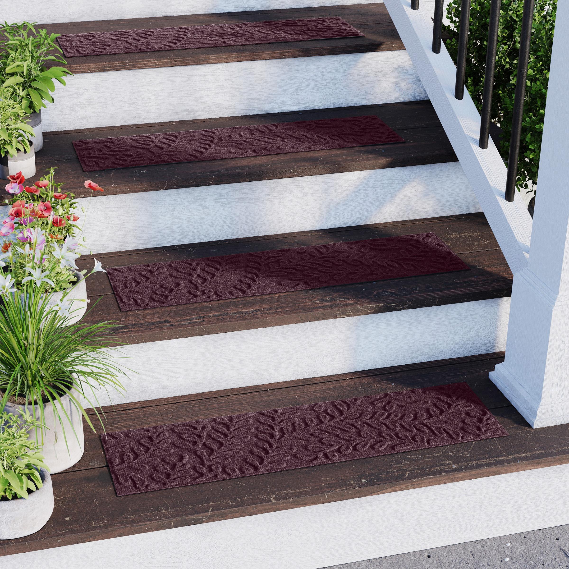 WaterHog Boxwood 8.5" x 30" Indoor Outdoor Stair Treads
