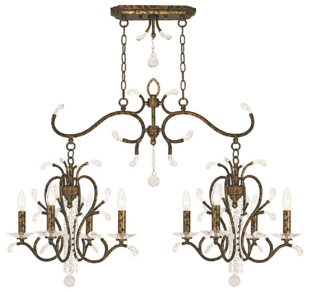 Livex Lighting Serafina 8 - Light Chandelier in  Hand Applied Venetian Golden Bronze