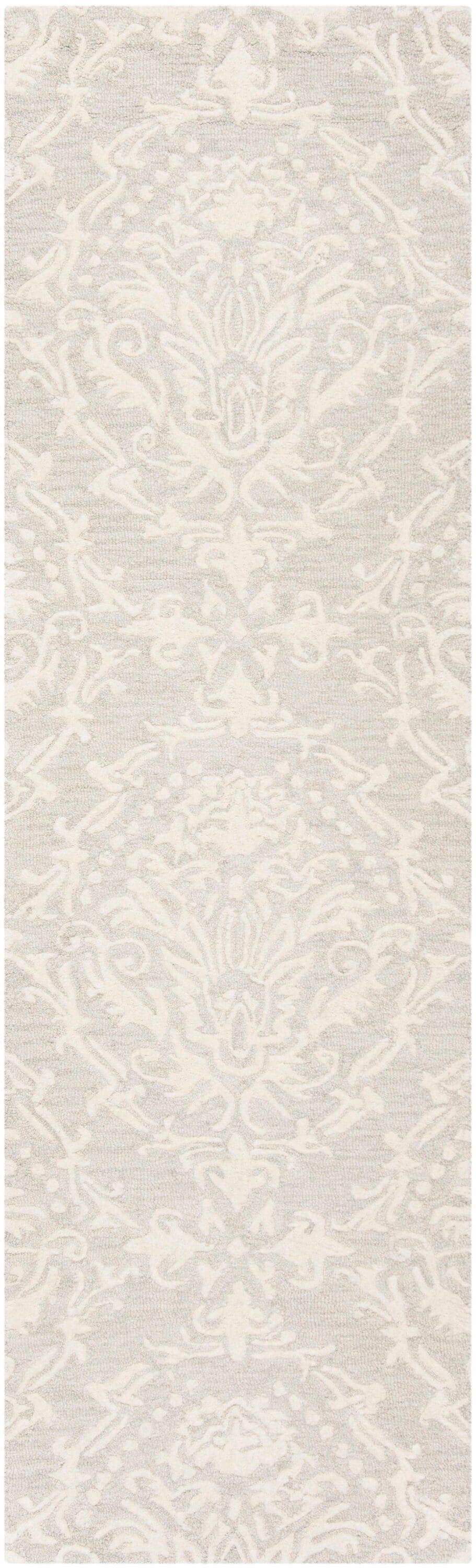 Blossom BLM107 Hand Tufted Indoor Runner Rug - Sage/Ivory - 2'3"x8' - Safavieh