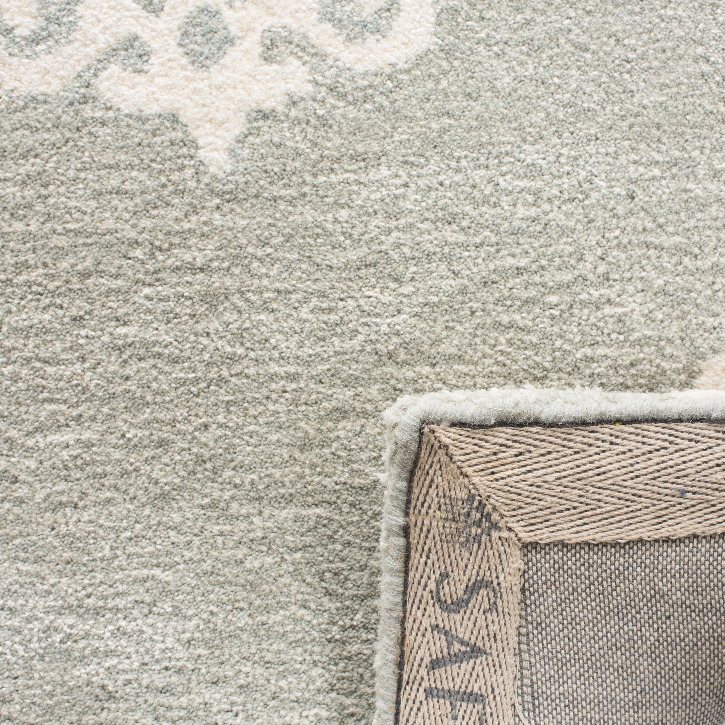 Soho SOH724 Hand Tufted Indoor Area Rug - Grey/Ivory - 6'x9' - Safavieh
