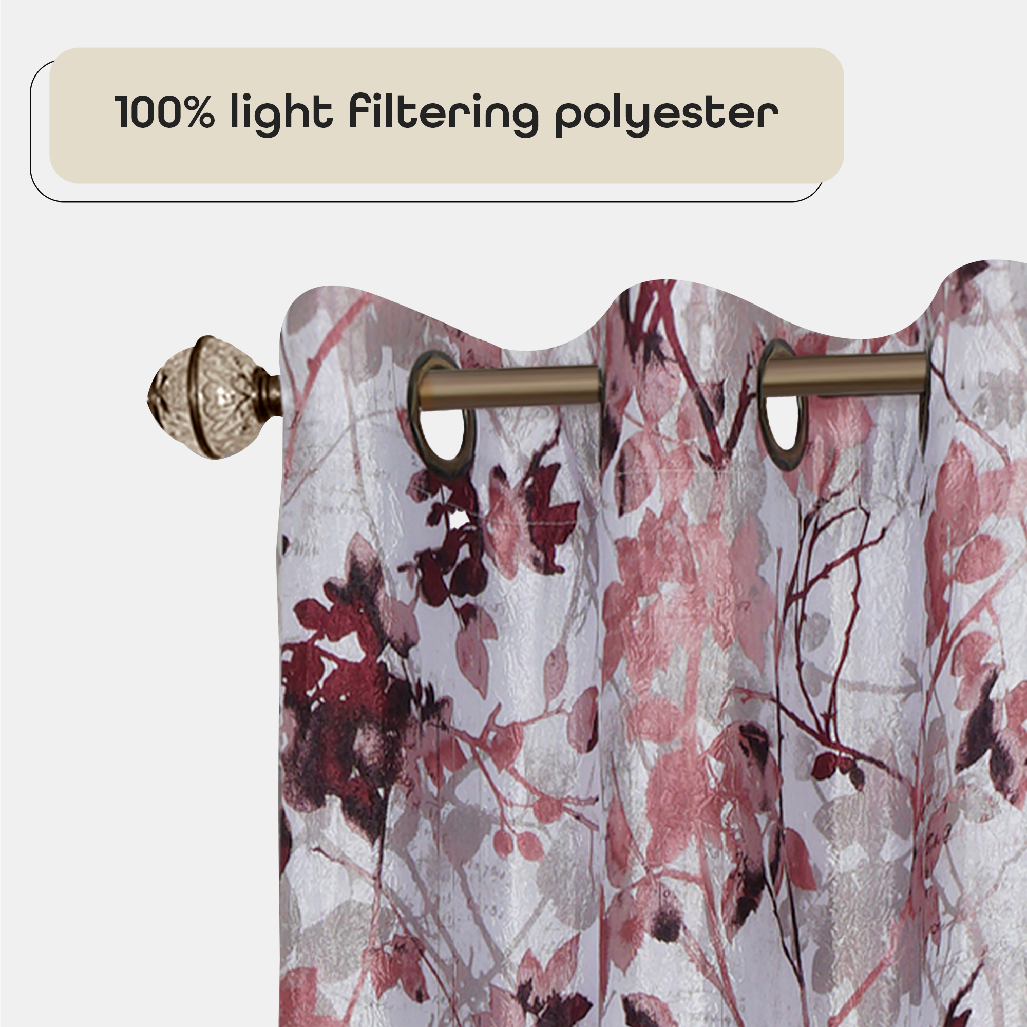 Ophelia & Co. Sybilla Synthetic Room Darkening Curtain Single Panel