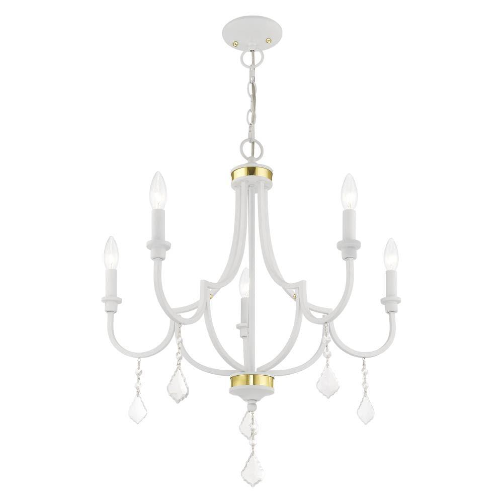 Livex Lighting Glendale 5 - Light Chandelier in  White