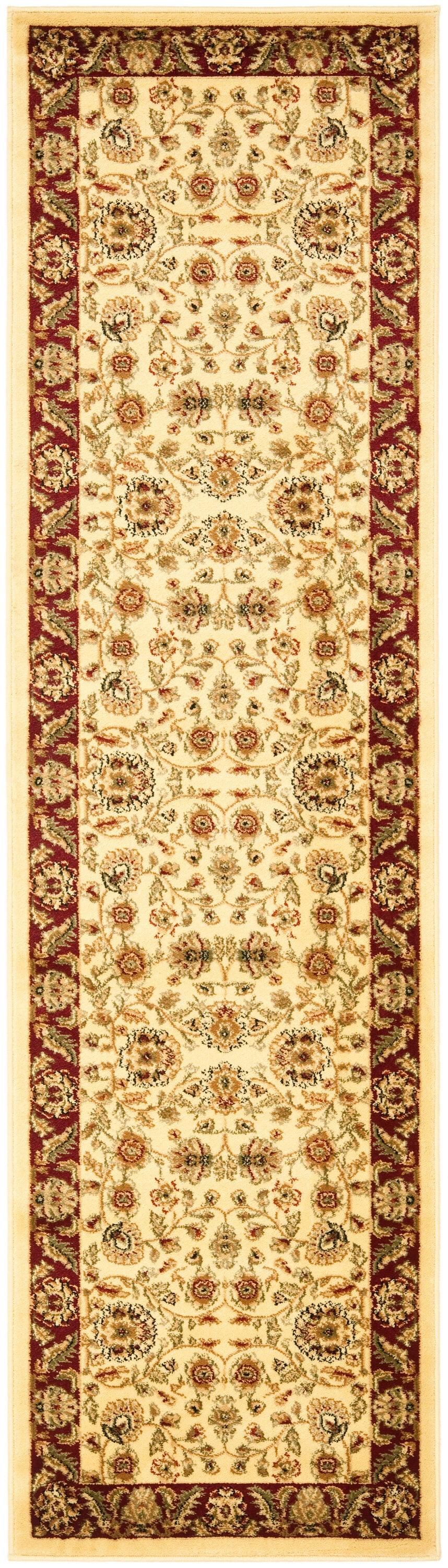 Lyndhurst LNH215 Power Loomed Runner Rug - Ivory/Red - 2'3"x8' - Safavieh.