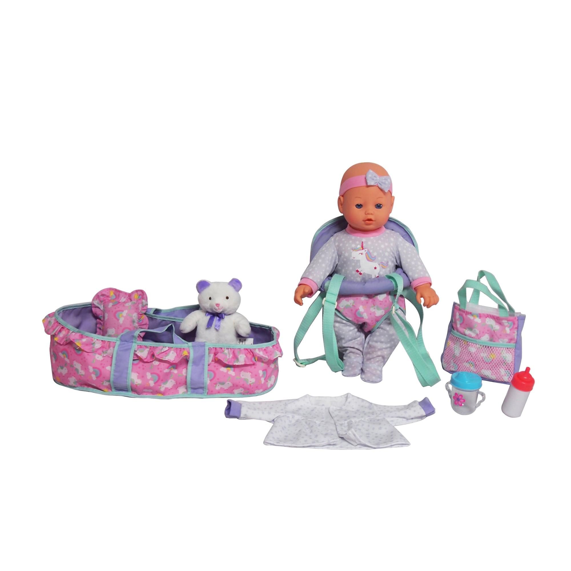 Dream Collection: 16" Baby Doll Traveling Set in Blue