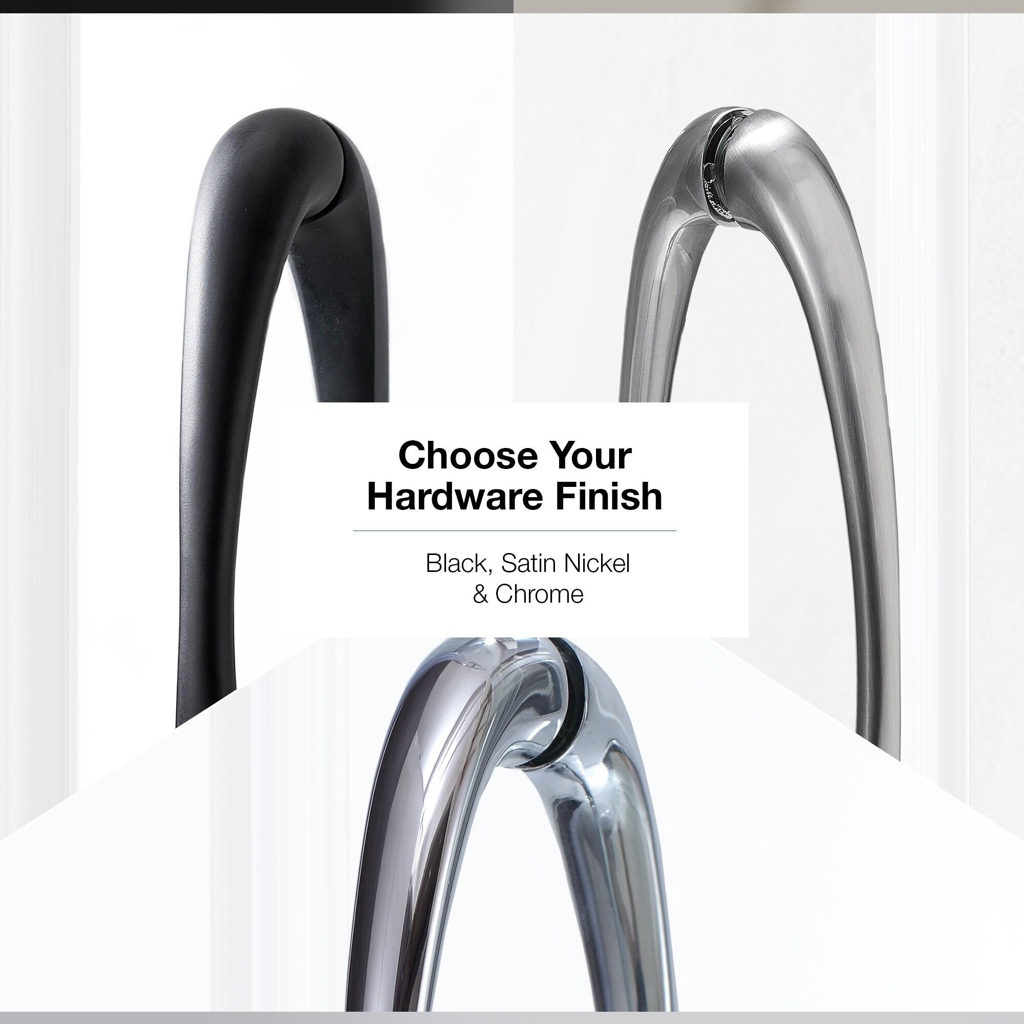 OVE Decors Breeze 35 in. Round Shower Kit w/ Clear, Base