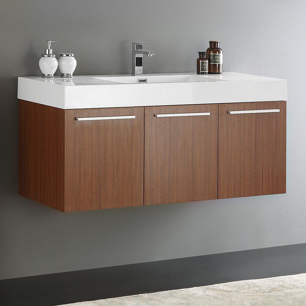 Vista 47" Wall-Mounted Single Sink Bathroom Vanity Set