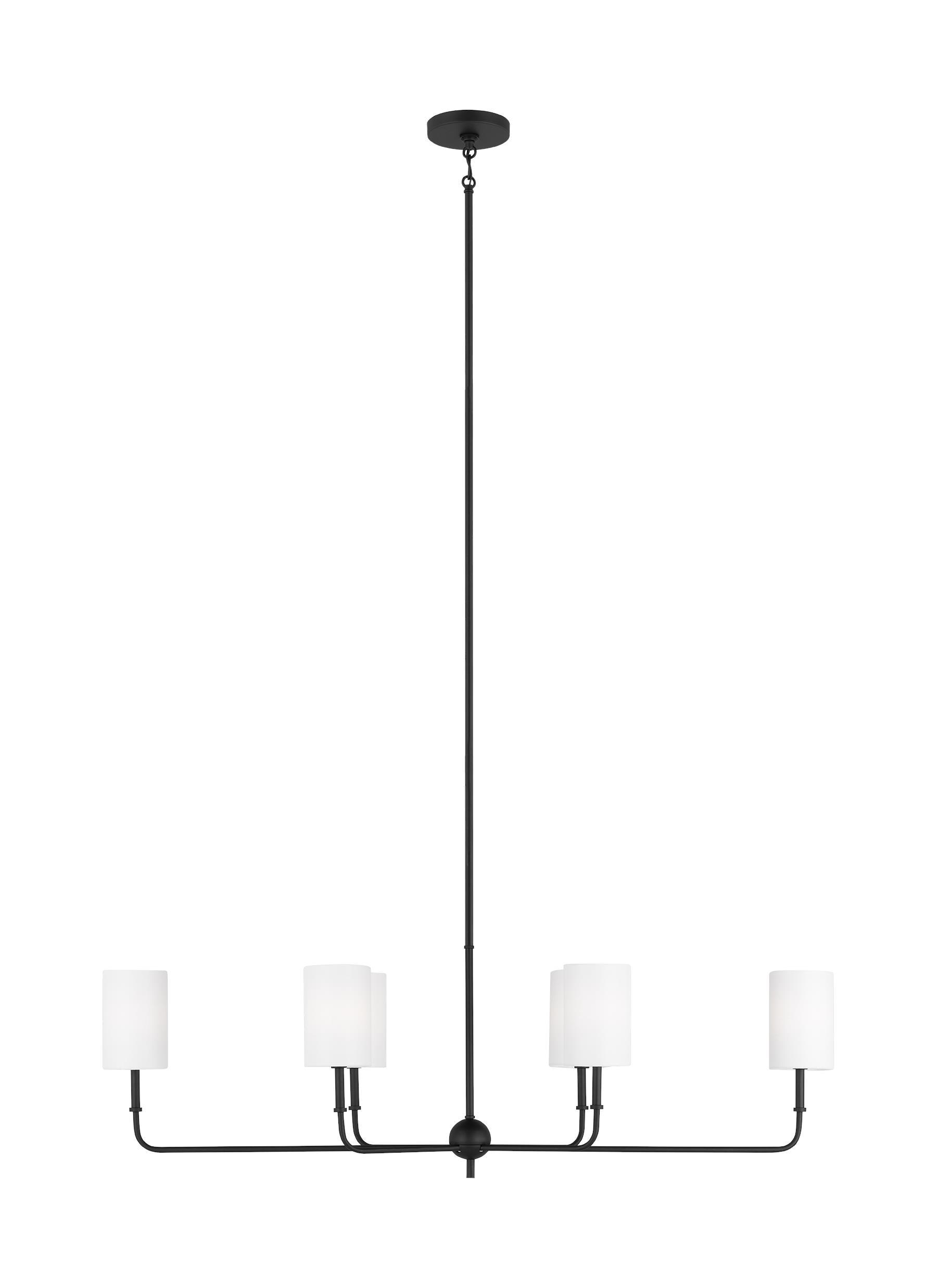 Legrand Linear Chandelier - Black / 44"W