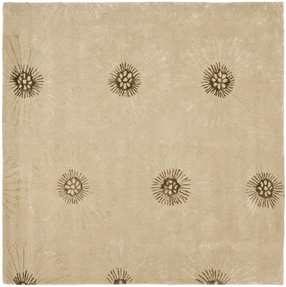 Soho SOH821 Hand Tufted Area Rug - Beige/Brown - 6'x6' - Safavieh.