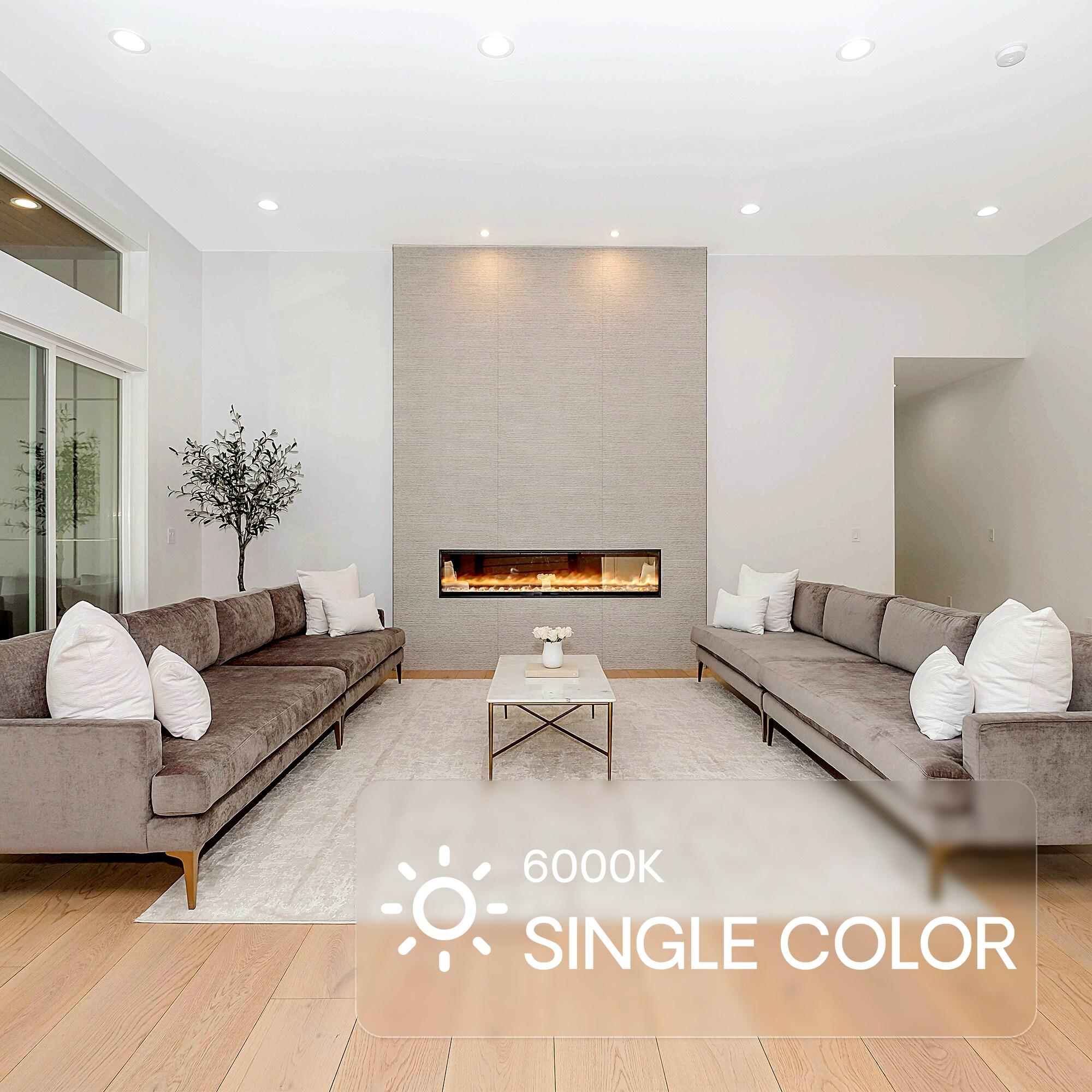 6'' Dimmable Air-Tight IC Rated LED Canless Recessed Lighting Kit