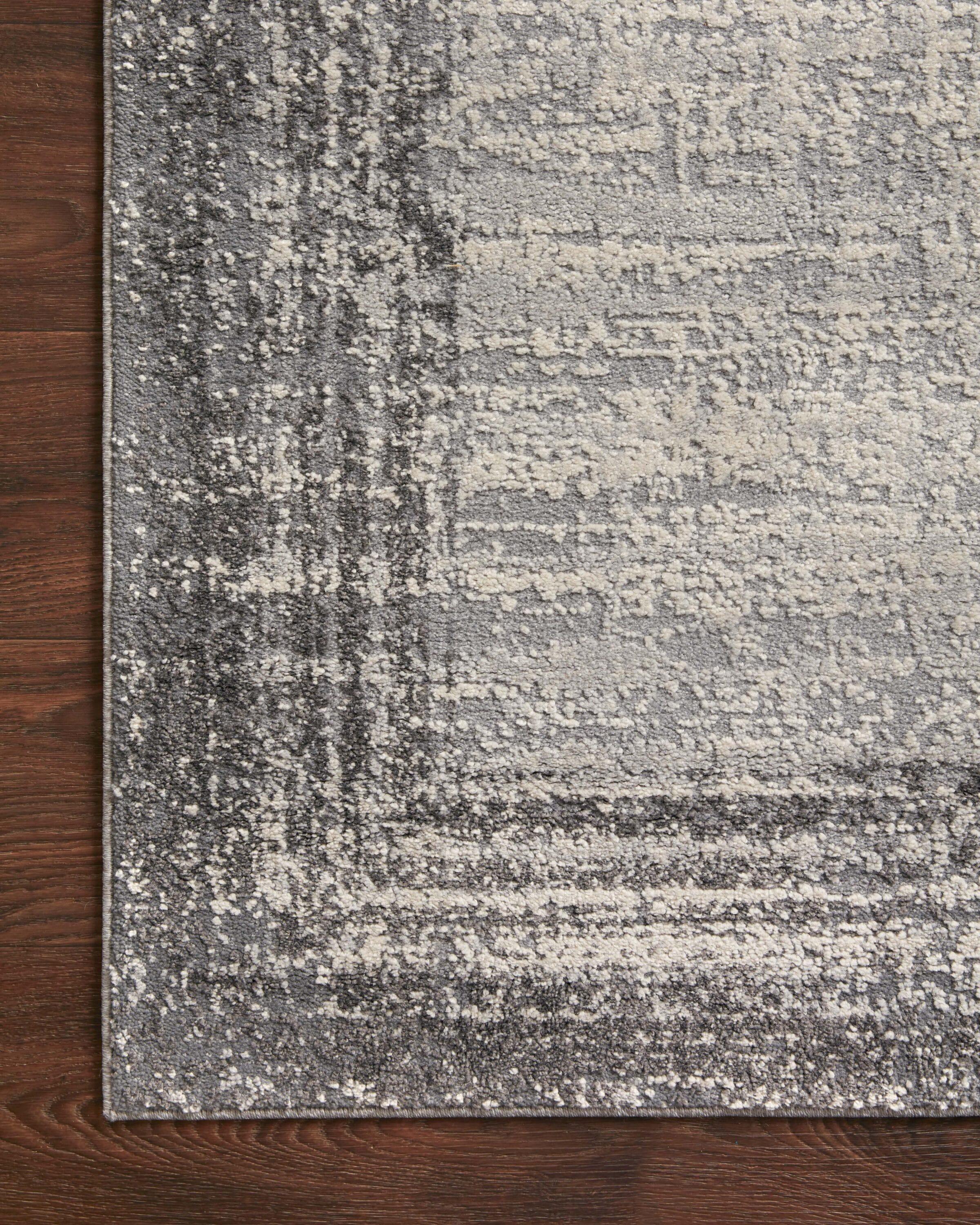 Loloi II Austen 9 X 13 (ft) Pebble / Charcoal Indoor Distressed/Overdyed Persian Spot Clean Only Area Rug