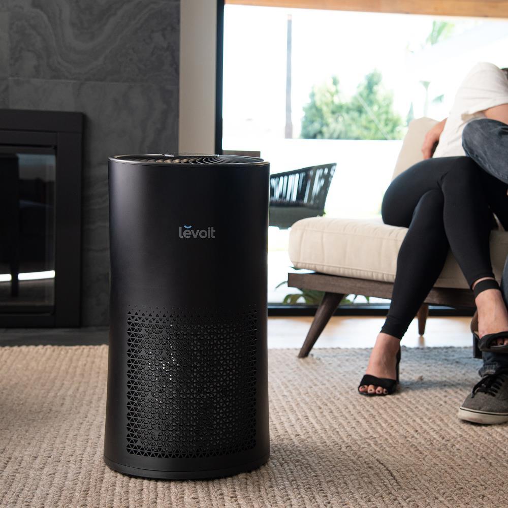 Levoit MetaAir Air Purifier Black: Energy Star, 4 Settings, 500-800 sq. ft., Captures Smoke & Allergens, Carbon Filter