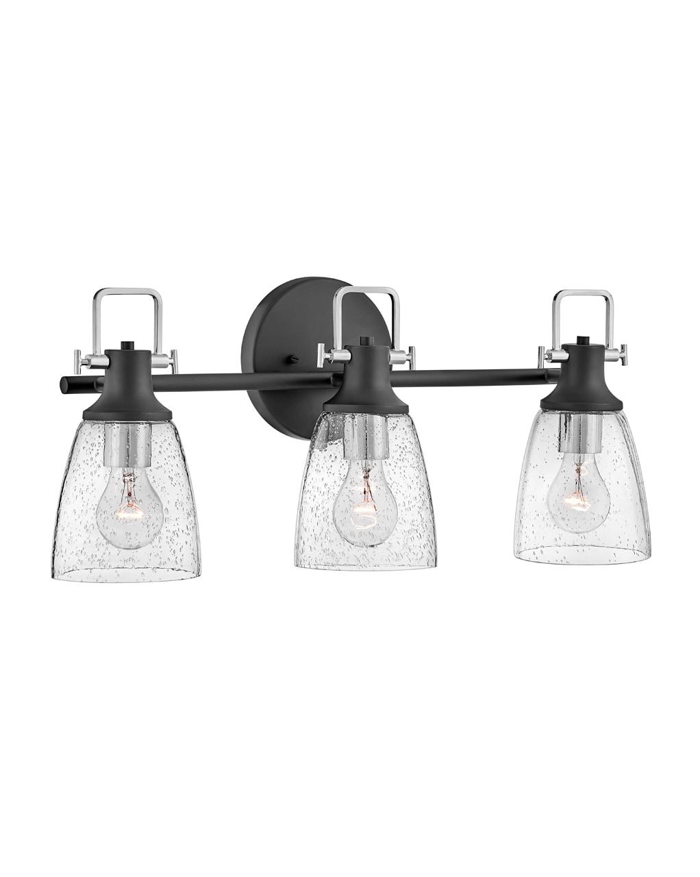 Easton 3-Light Dimmable Black Vanity light