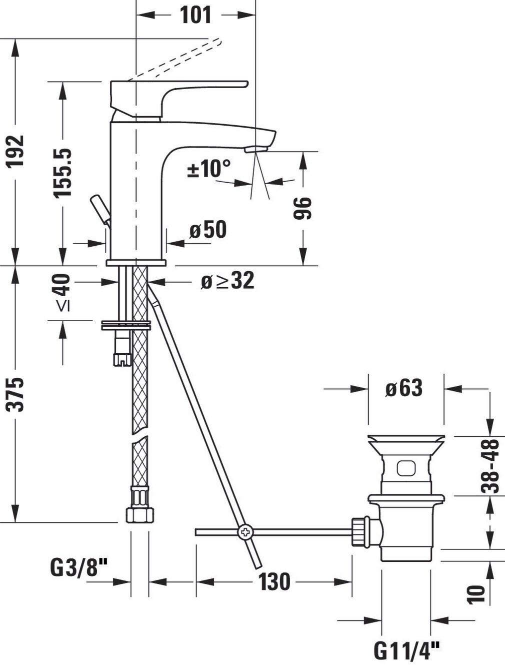 Single Hole Bathroom Faucet