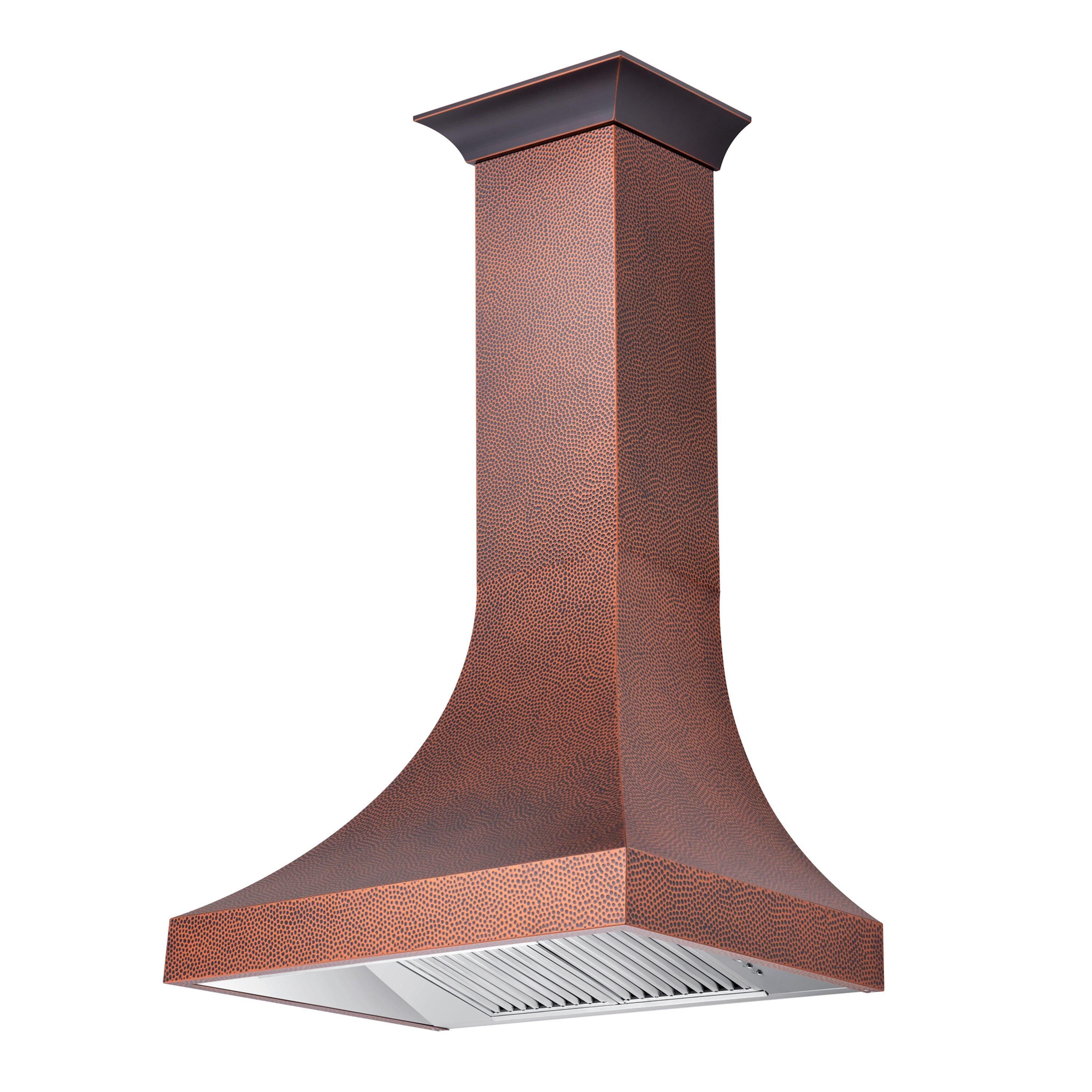 ZLINE 36 in. Designer Series Satin Stainless Steel Convertible Vent Wall Mount Range Hood