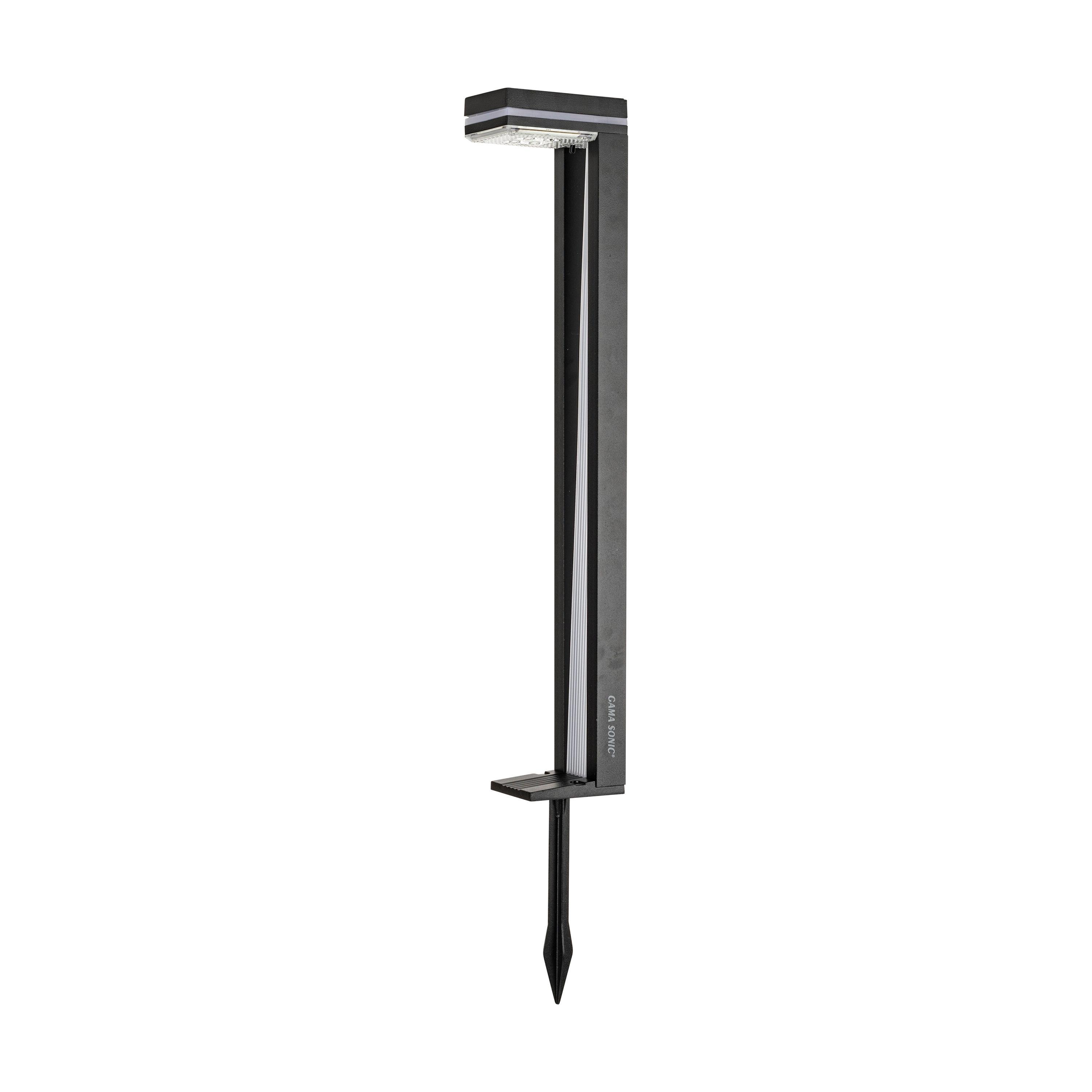 Gama Sonic Sentry Modern 60 Lumens Solar Outdoor LED Landscape Pathway Light - 2 Pack