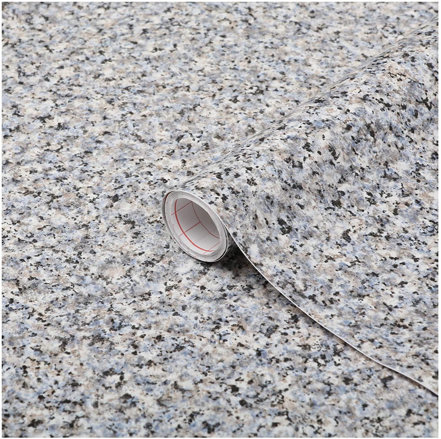 d-c-fix Dcor 14.08-sq ft Granite grey Vinyl Stone Self-adhesive Peel and Stick Wallpaper