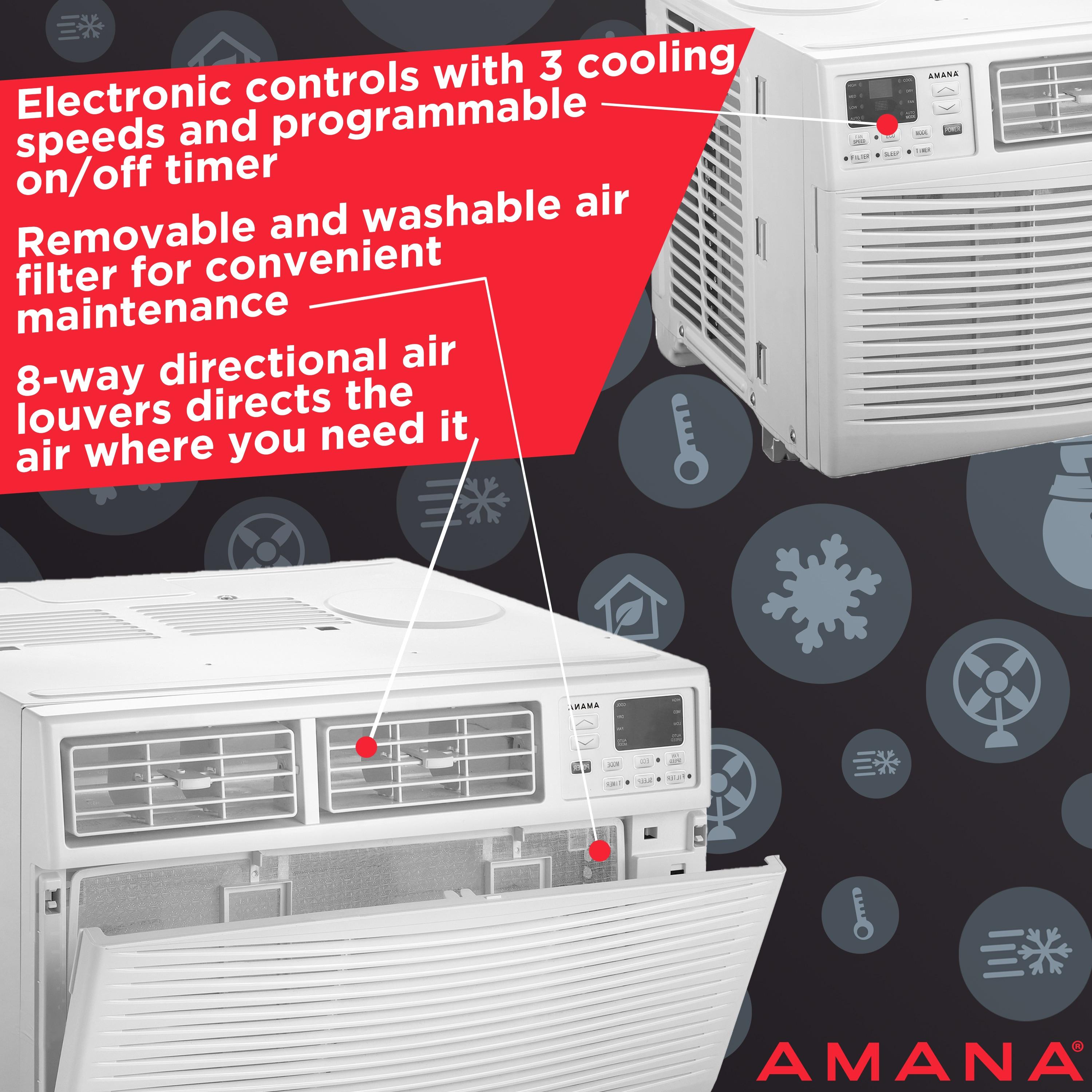 Amana 15000 BTU Window Air Conditioner for 1500 Square Feet with Remote Included