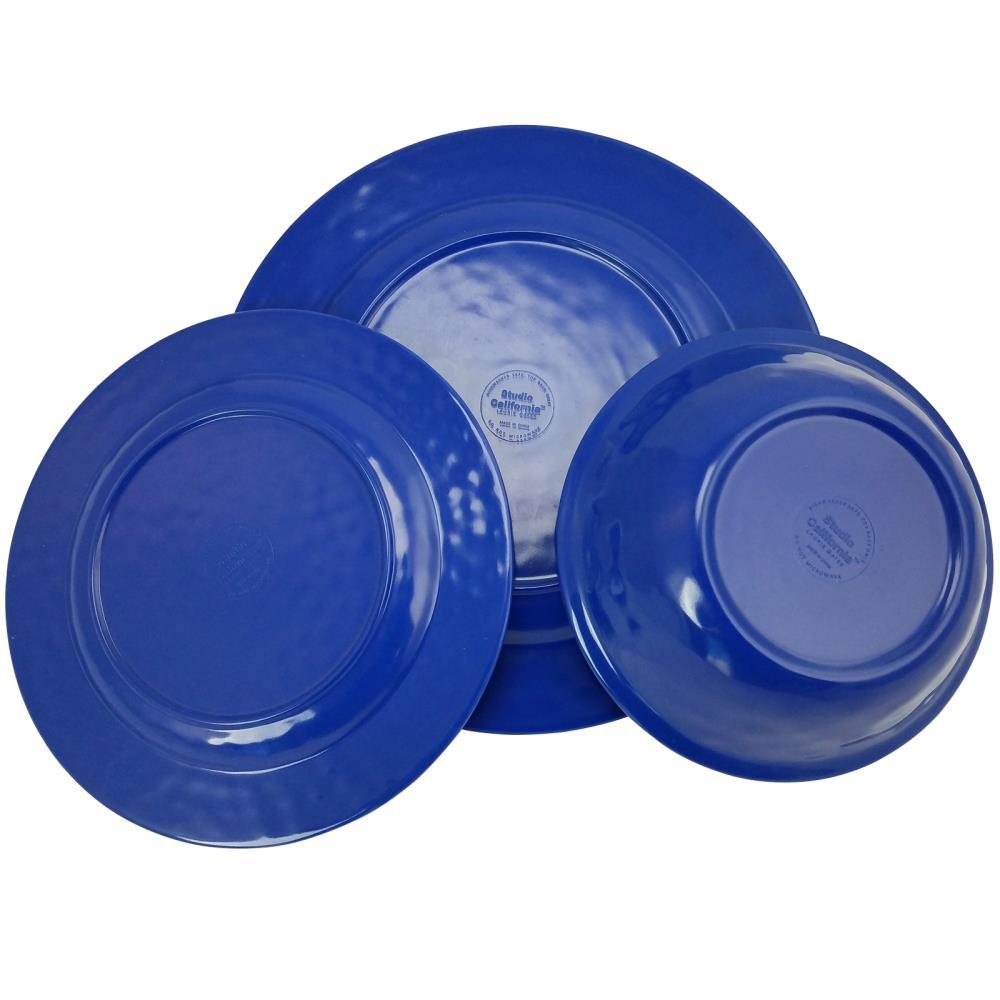 Mauna 12 Piece Dinnerware Set in Cobalt Blue