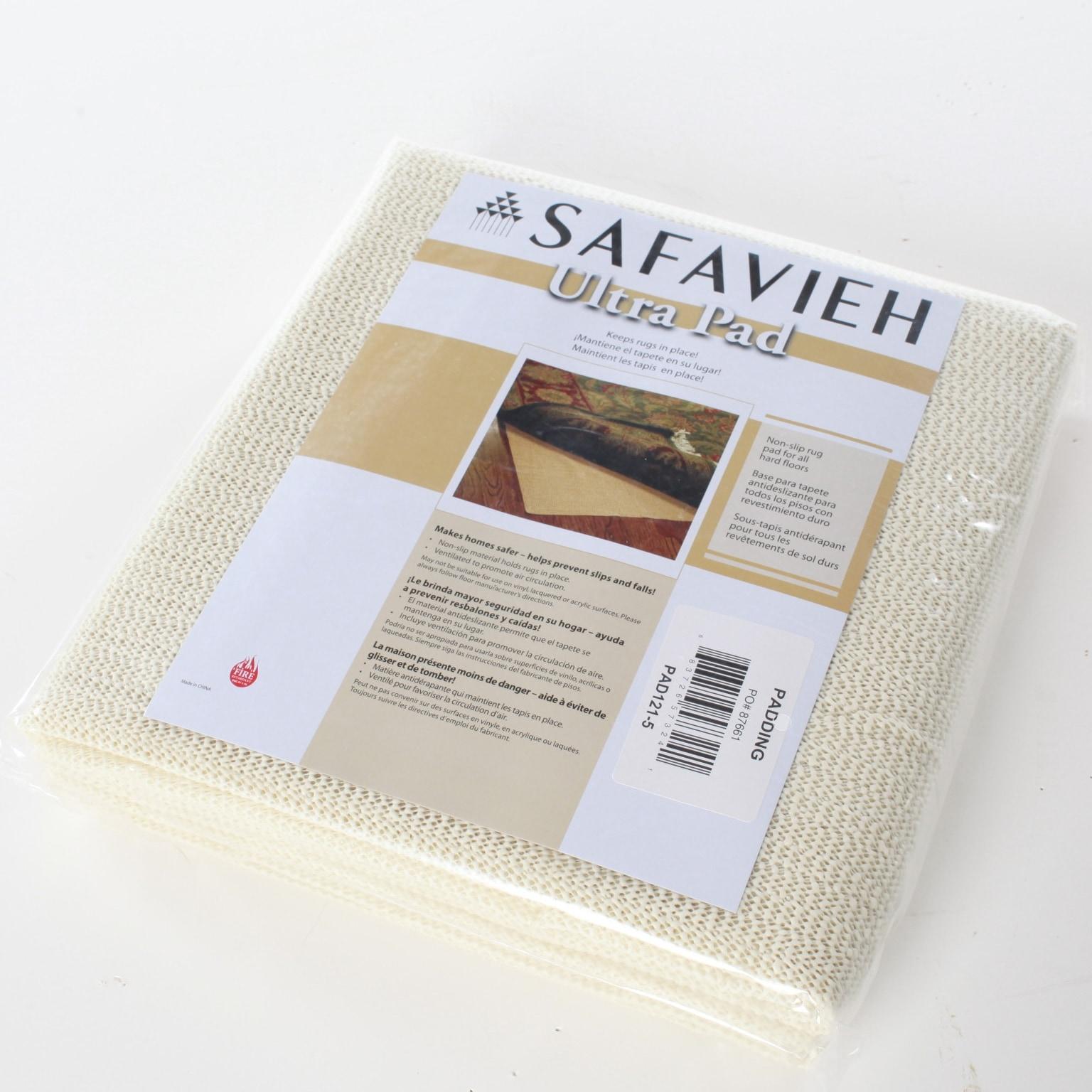 Ultra Pad PAD121 Power Loomed Indoor Rug Pad - White - 6' x 6' - Safavieh