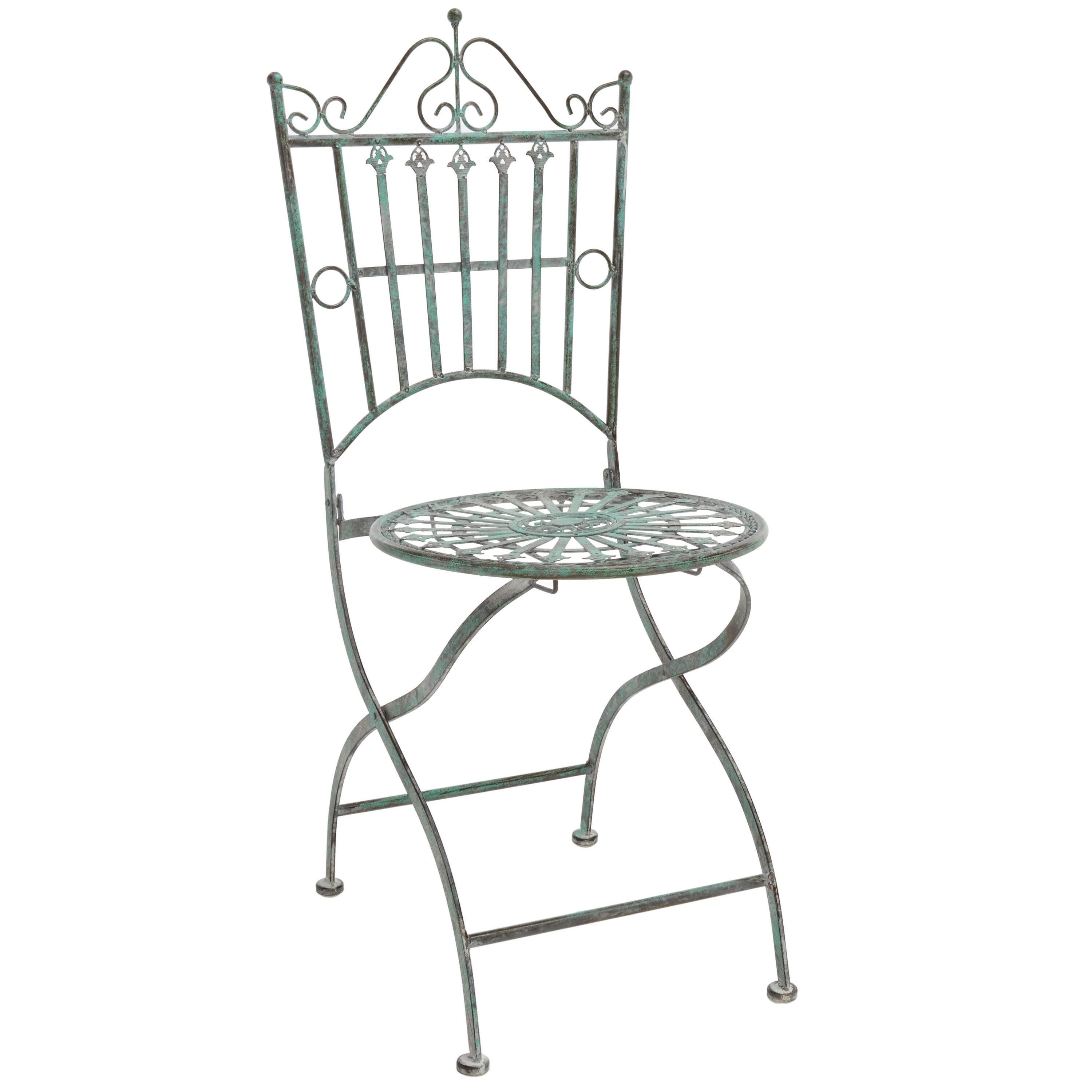 Belen Bistro Set, One Table And Two Chairs - Outdoor - PAT5020 - Antique Dark Green - Safavieh