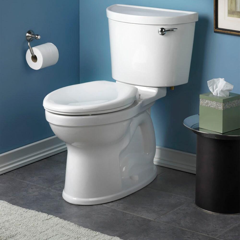 White Elongated Two-Piece High Efficiency Toilet