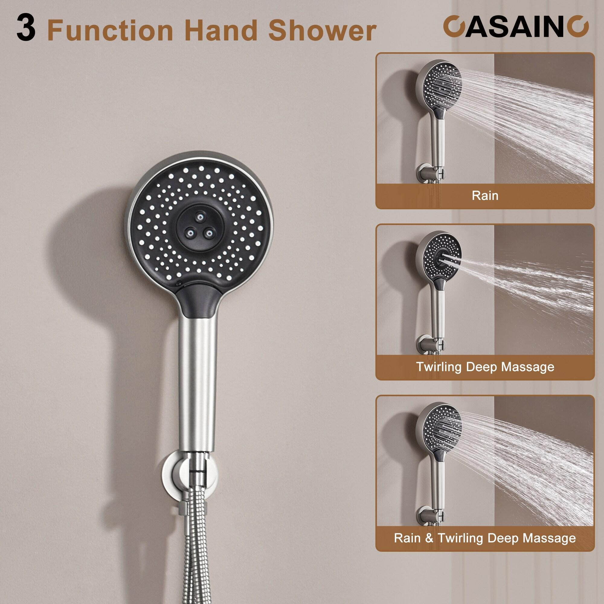 Cascade Bliss Thermostatic Rainfall Shower System with Rough in-Valve