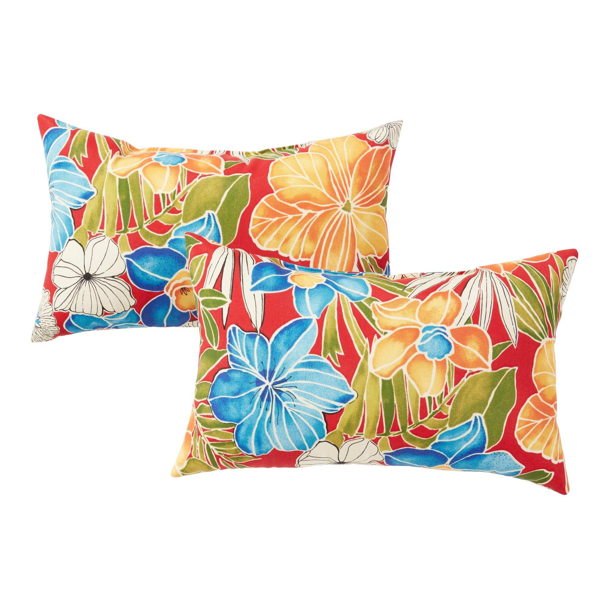 Indoor/Outdoor Reversible Throw Pillow