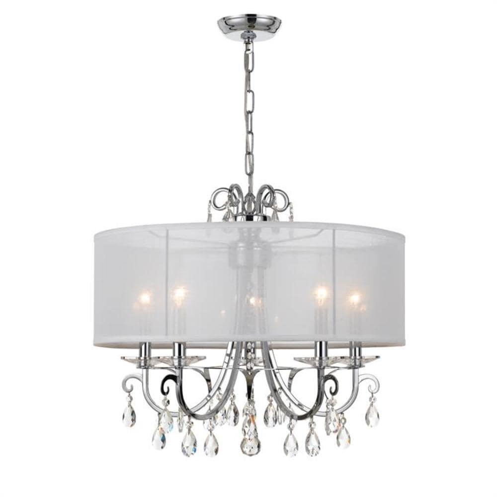 Crystorama Lighting Othello 5 - Light Chandelier in  Polished Chrome
