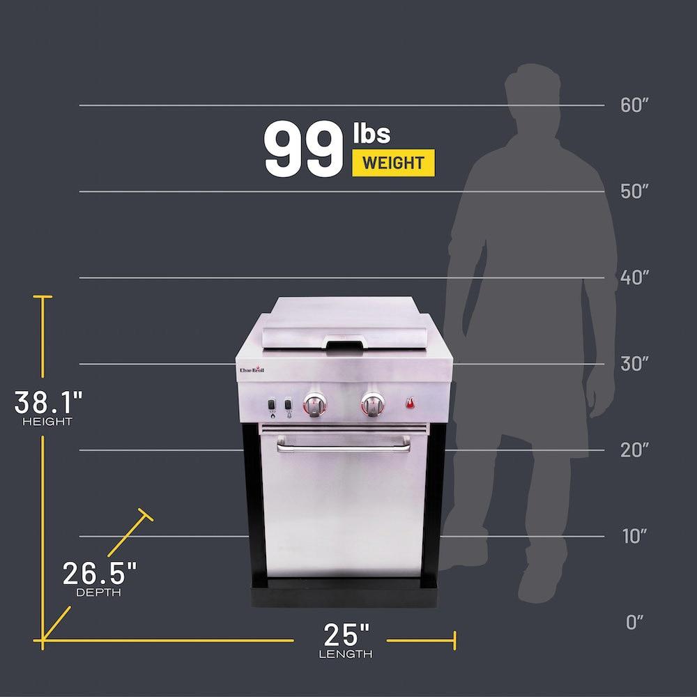 Charbroil Medallion Series Modular Outdoor Kitchen 2 - Burner Propane/Natural Gas Stove Component