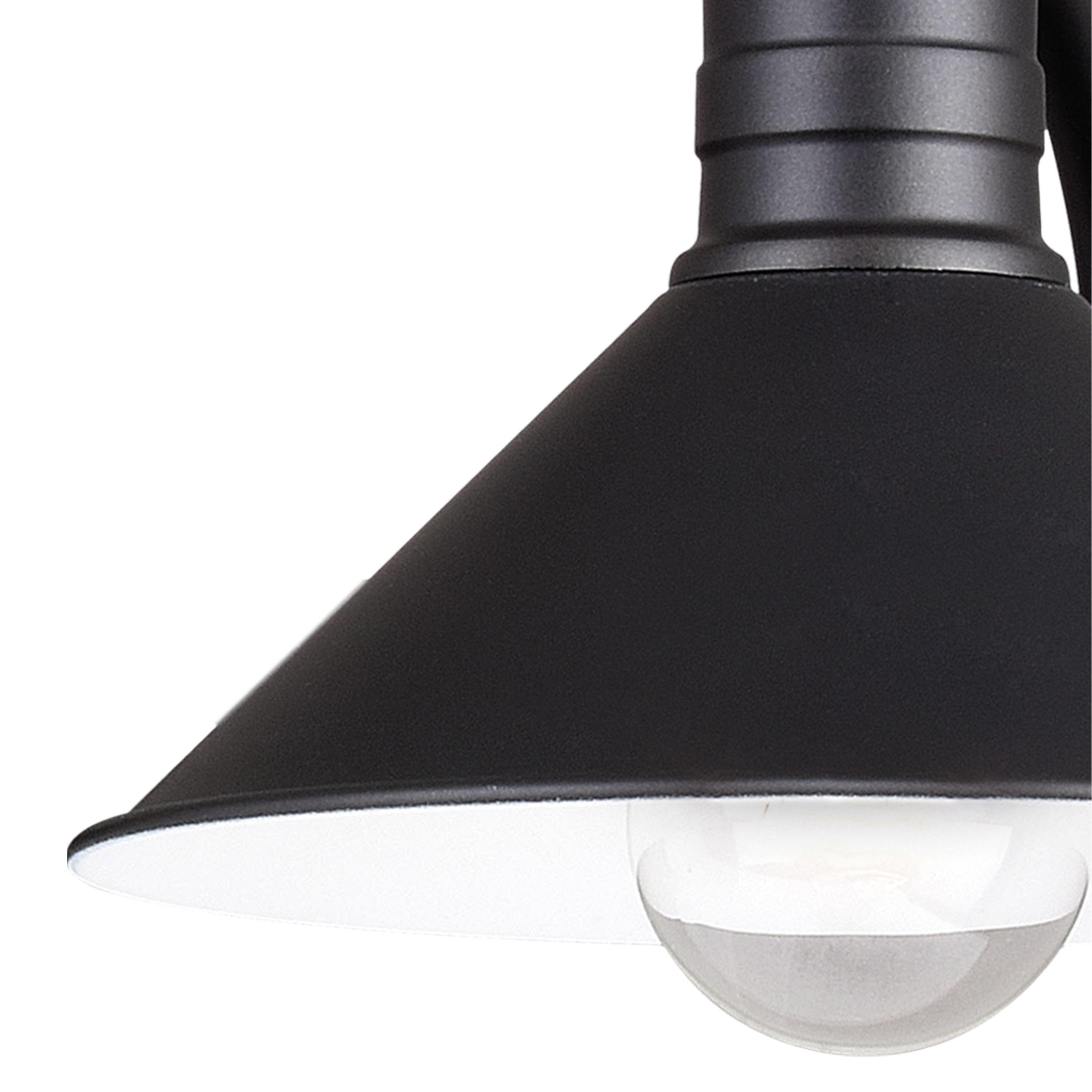 VAXCEL Akron Modern Farmhouse Bathroom Vanity Light Wall Sconce Fixture, Oil Rubbed Bronze and Matte White, 4 Light, 38 inch