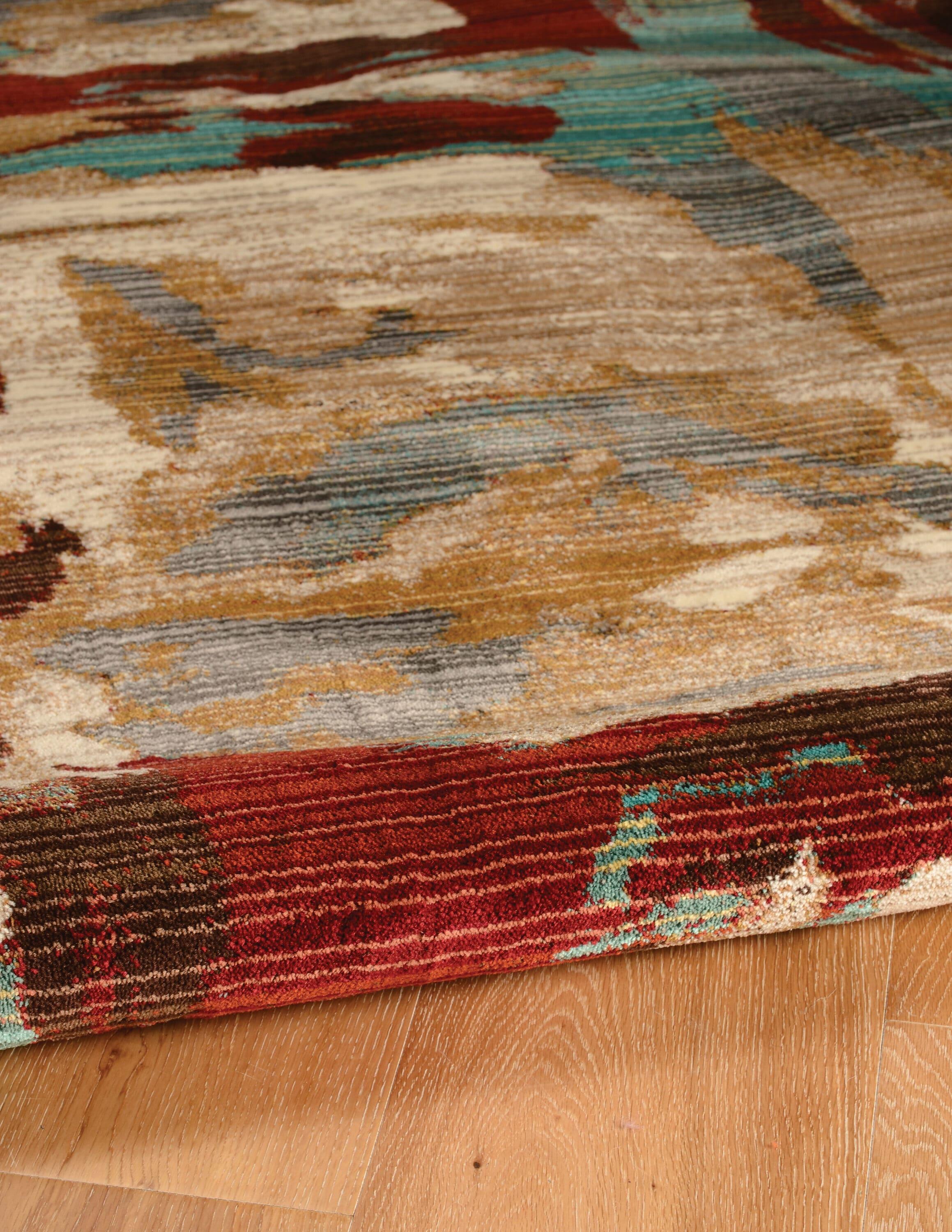 Illusions Volcano Beige Rug 3 x 5 Transitional Polypropylene Area Mat