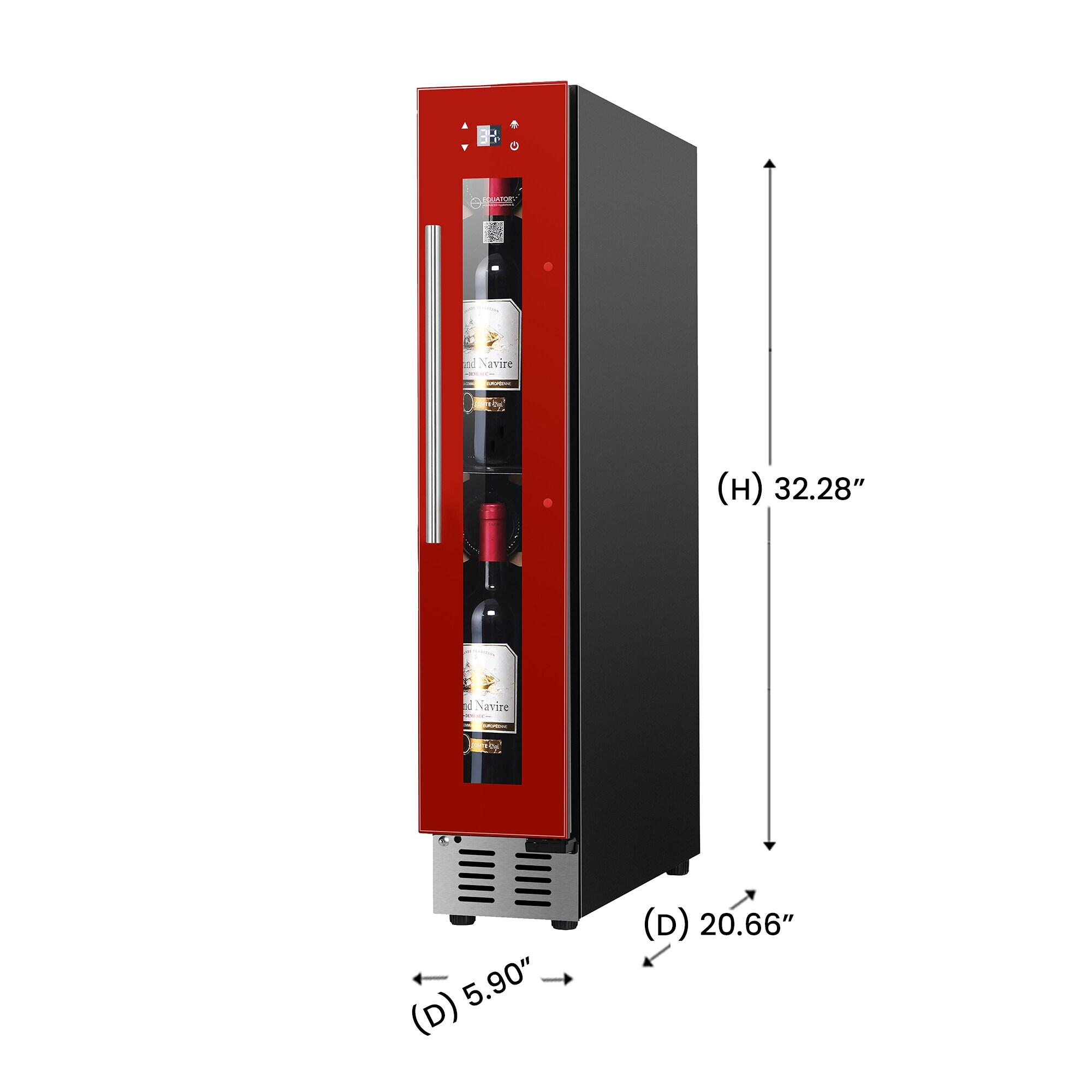 9 bottle Built-in/Freestanding Wine Ref with 7 color LED Lights